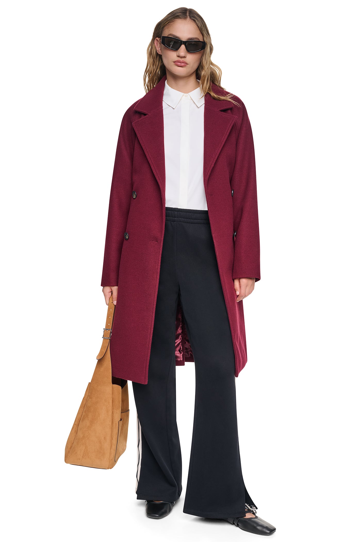 DOUBLE BREASTED WRAP COAT VIEW 9