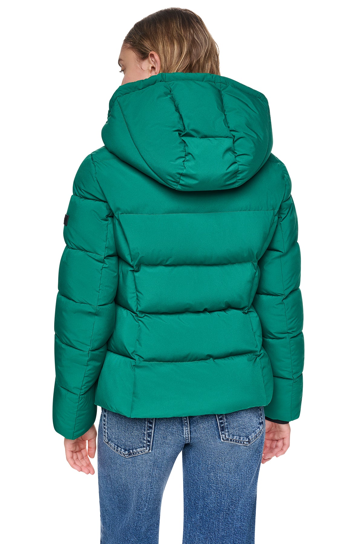 STRETCH HOODED PUFFER JACKET VIEW 2
