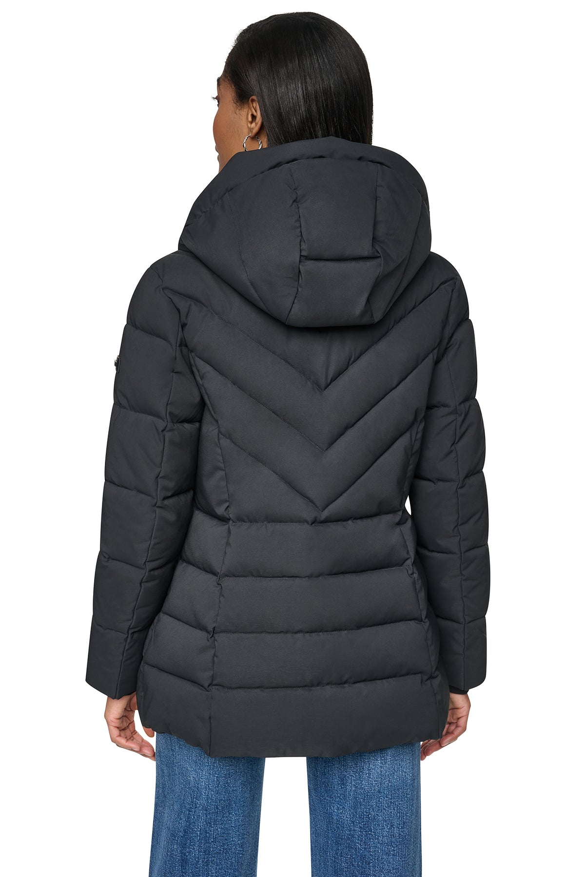 SHORT PUFFER WITH BIB VIEW 2