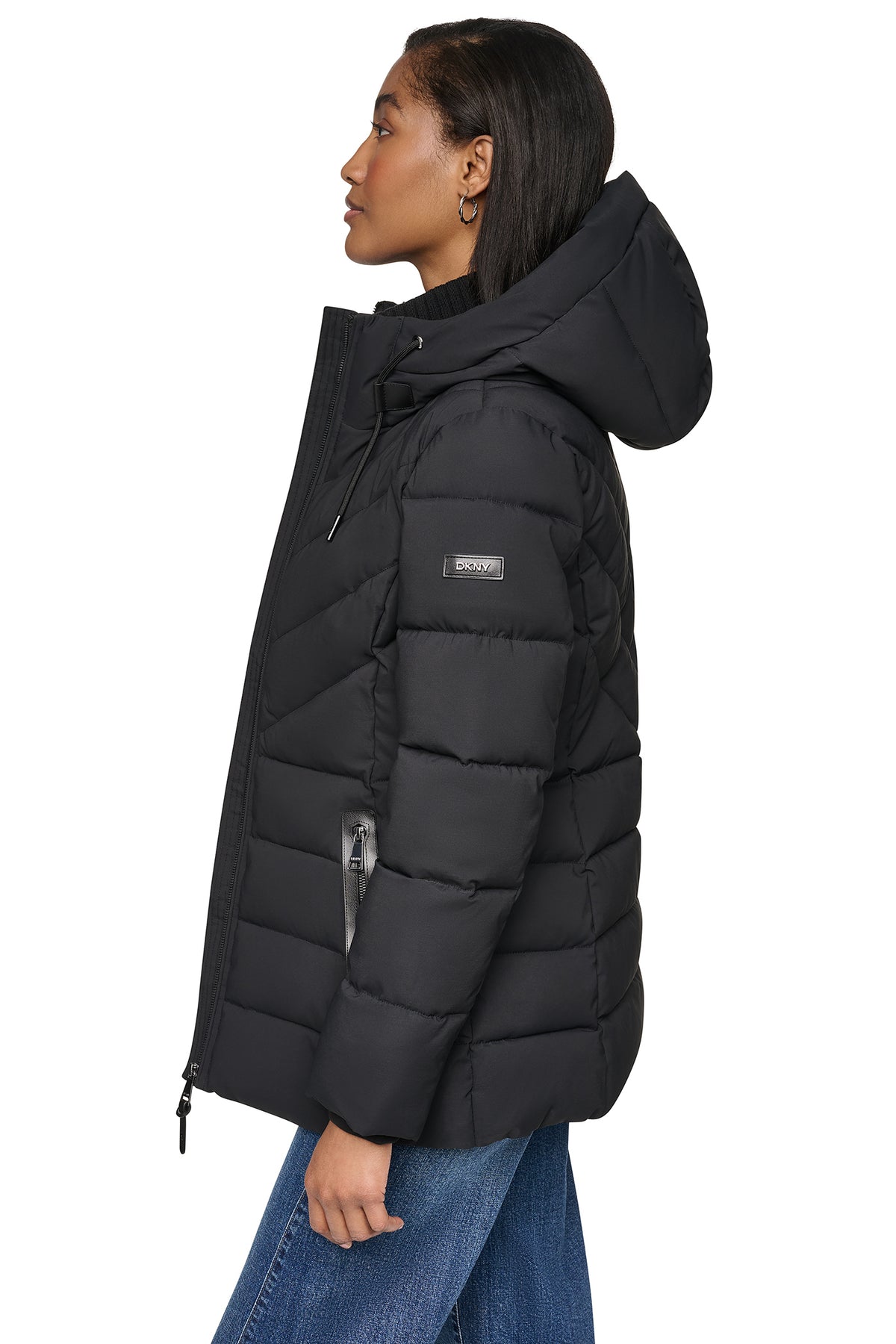 SHORT PUFFER WITH BIB VIEW 2