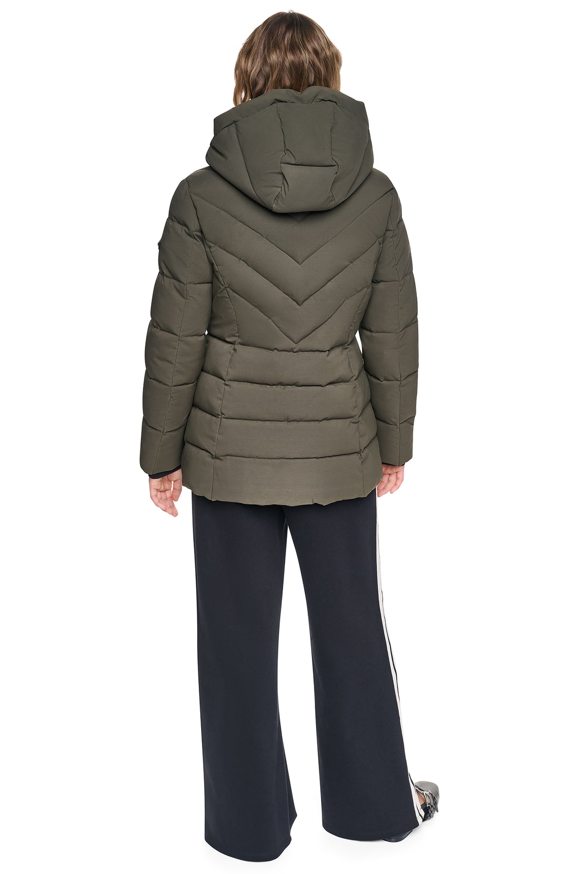 SHORT PUFFER WITH BIB VIEW 2