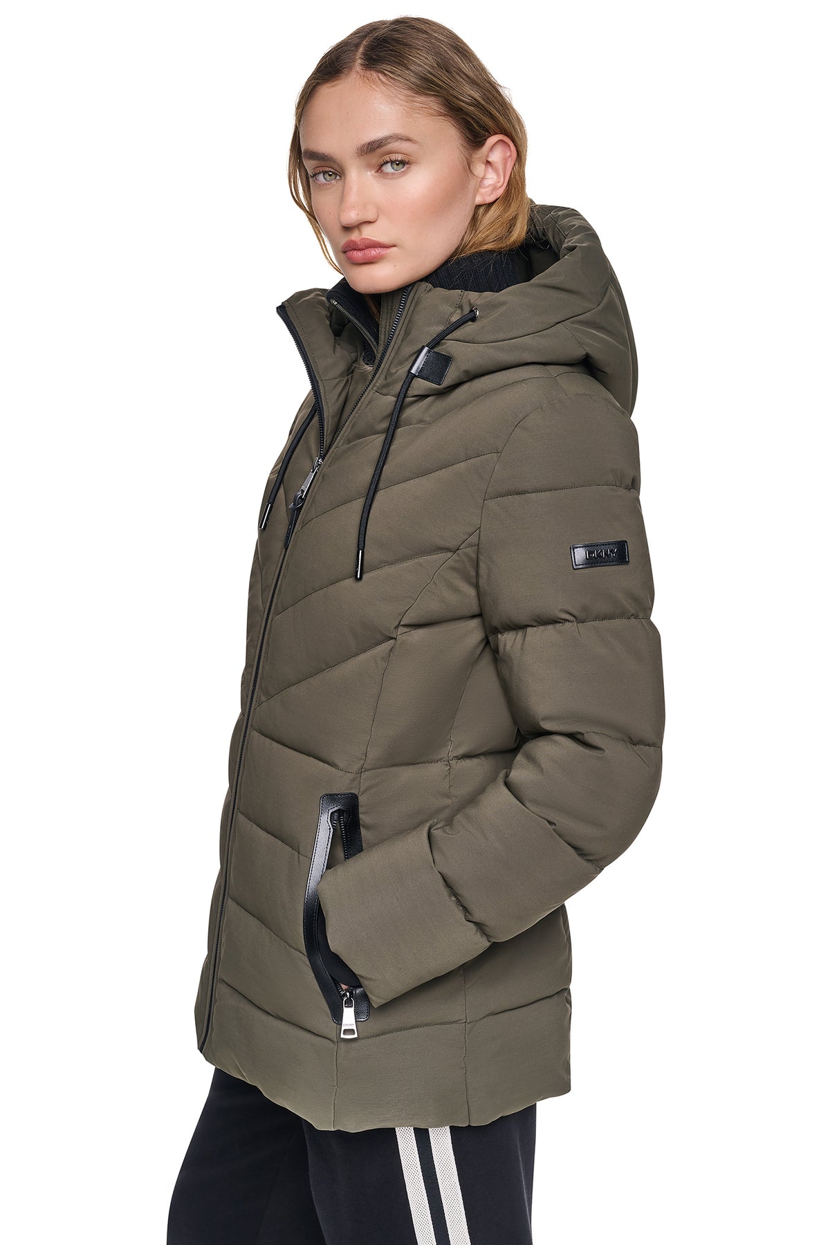 SHORT PUFFER WITH BIB VIEW 2