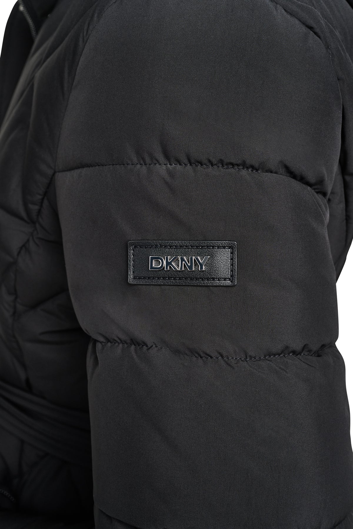 QUILTED MAXI PUFFER WITH BIB VIEW 2