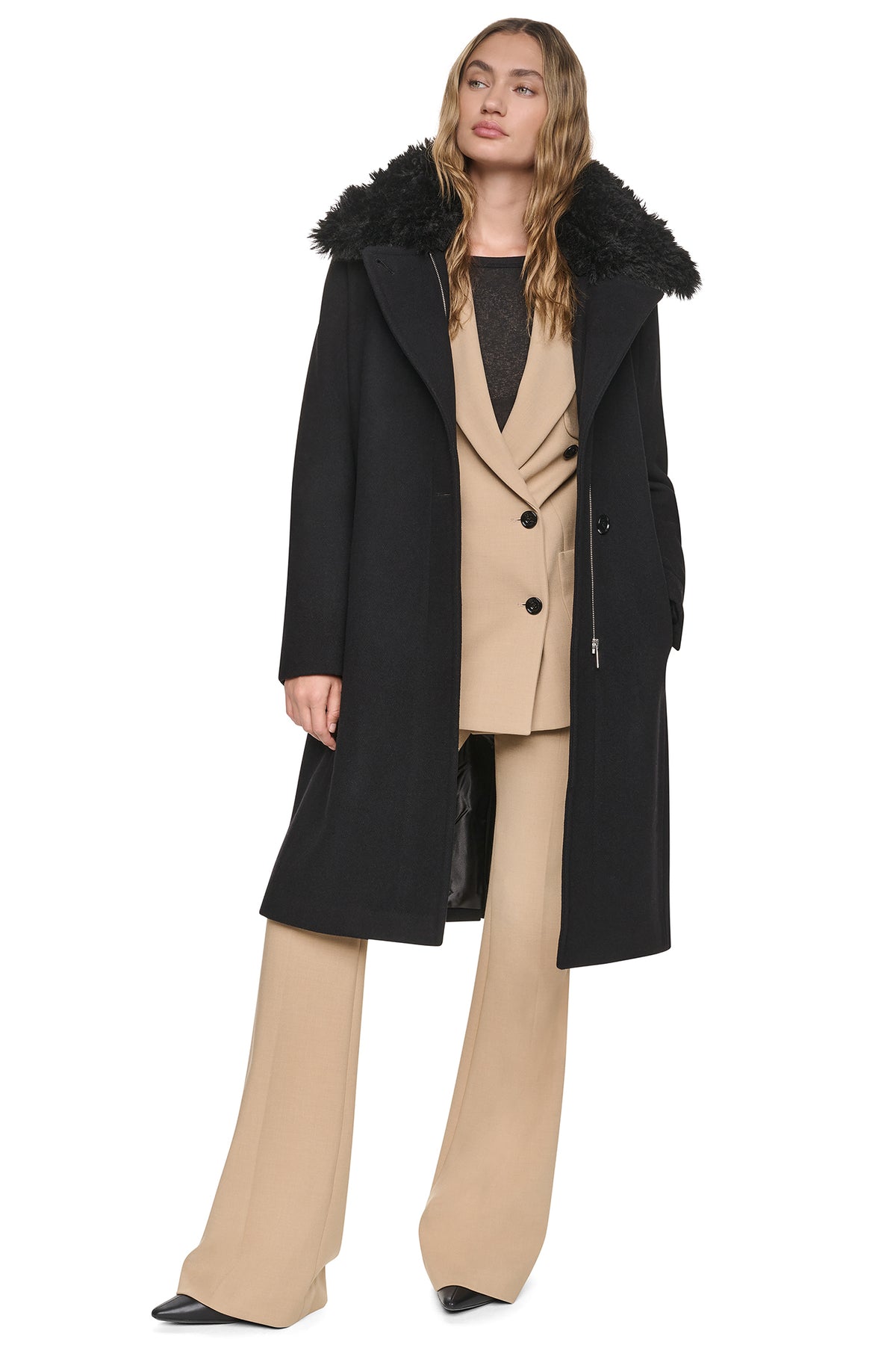 WOOL-BLEND LONG COAT VIEW 2