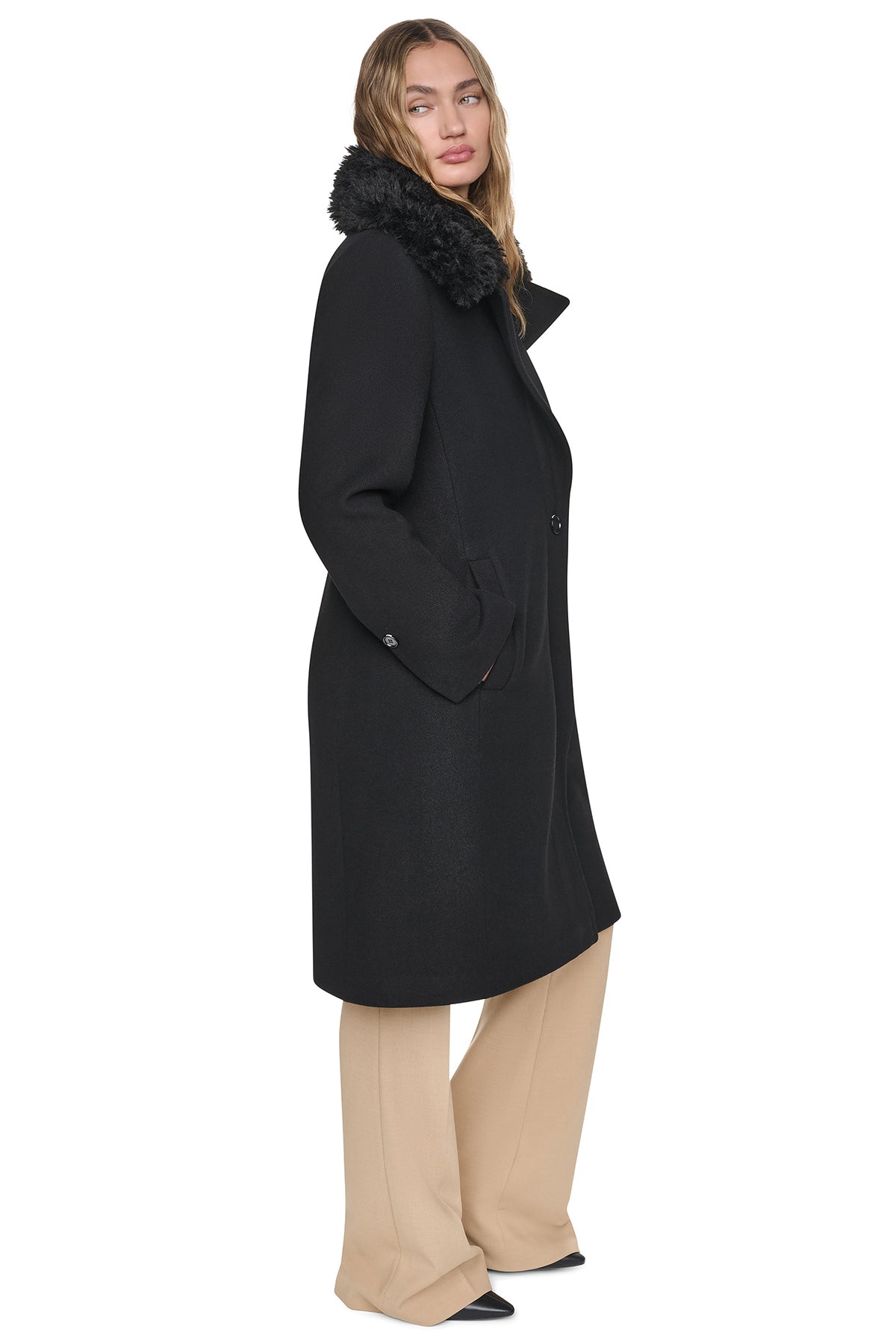 WOOL-BLEND LONG COAT VIEW 2