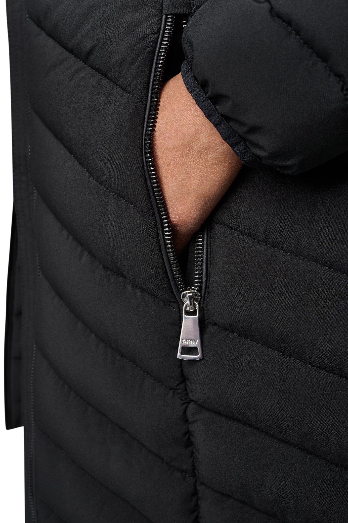 HOODED STAND COLLAR PUFFER VIEW 10 | DKNY Promo