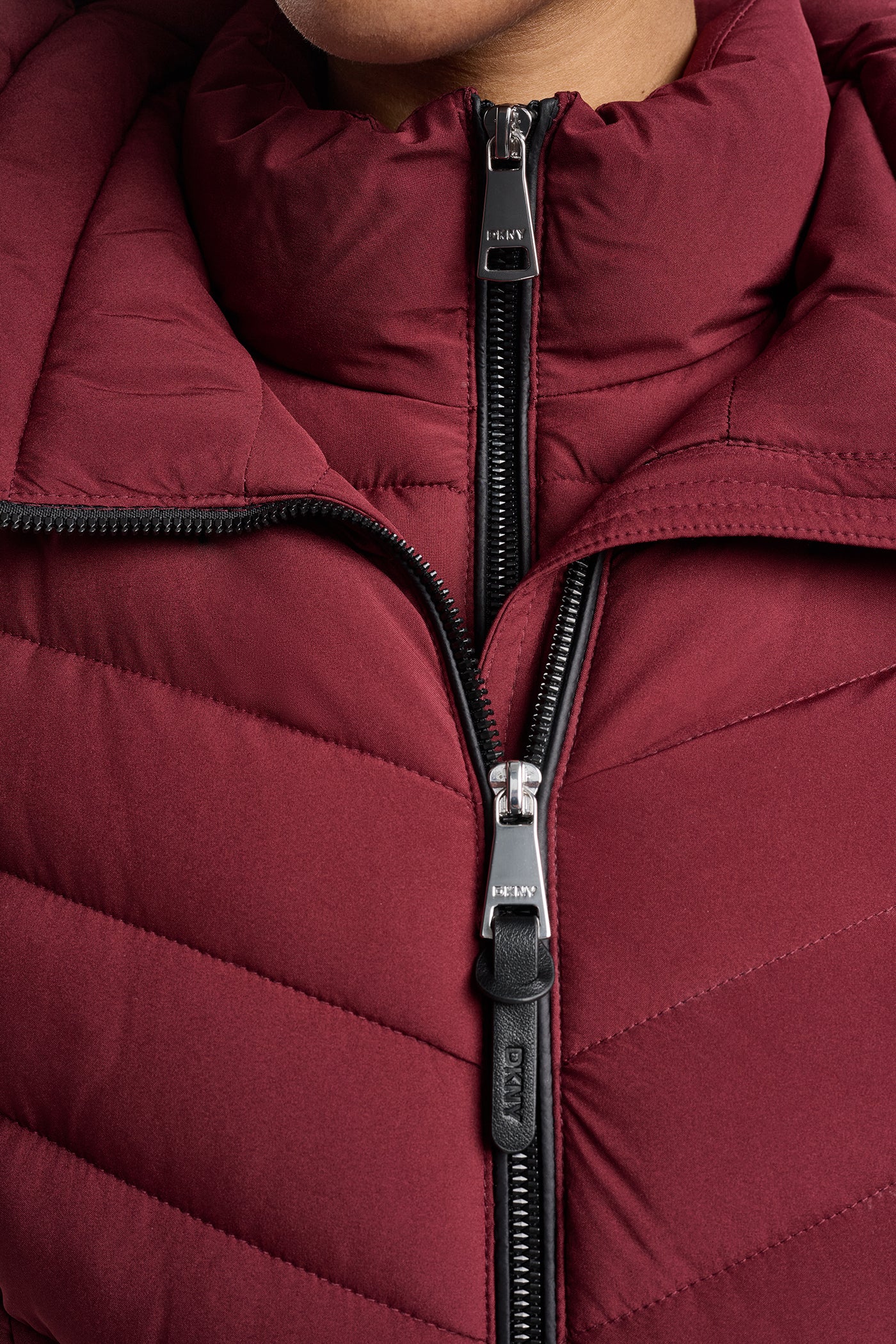 HOODED STAND COLLAR PUFFER VIEW 7