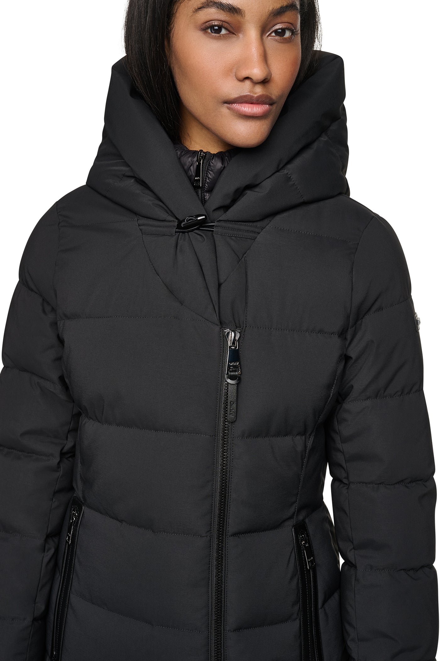 LONG HOODED PUFFER COAT VIEW 10