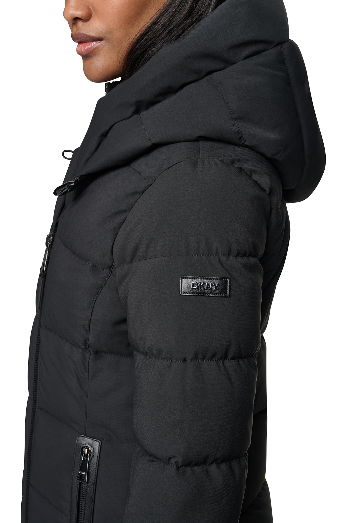 LONG HOODED PUFFER COAT VIEW 9