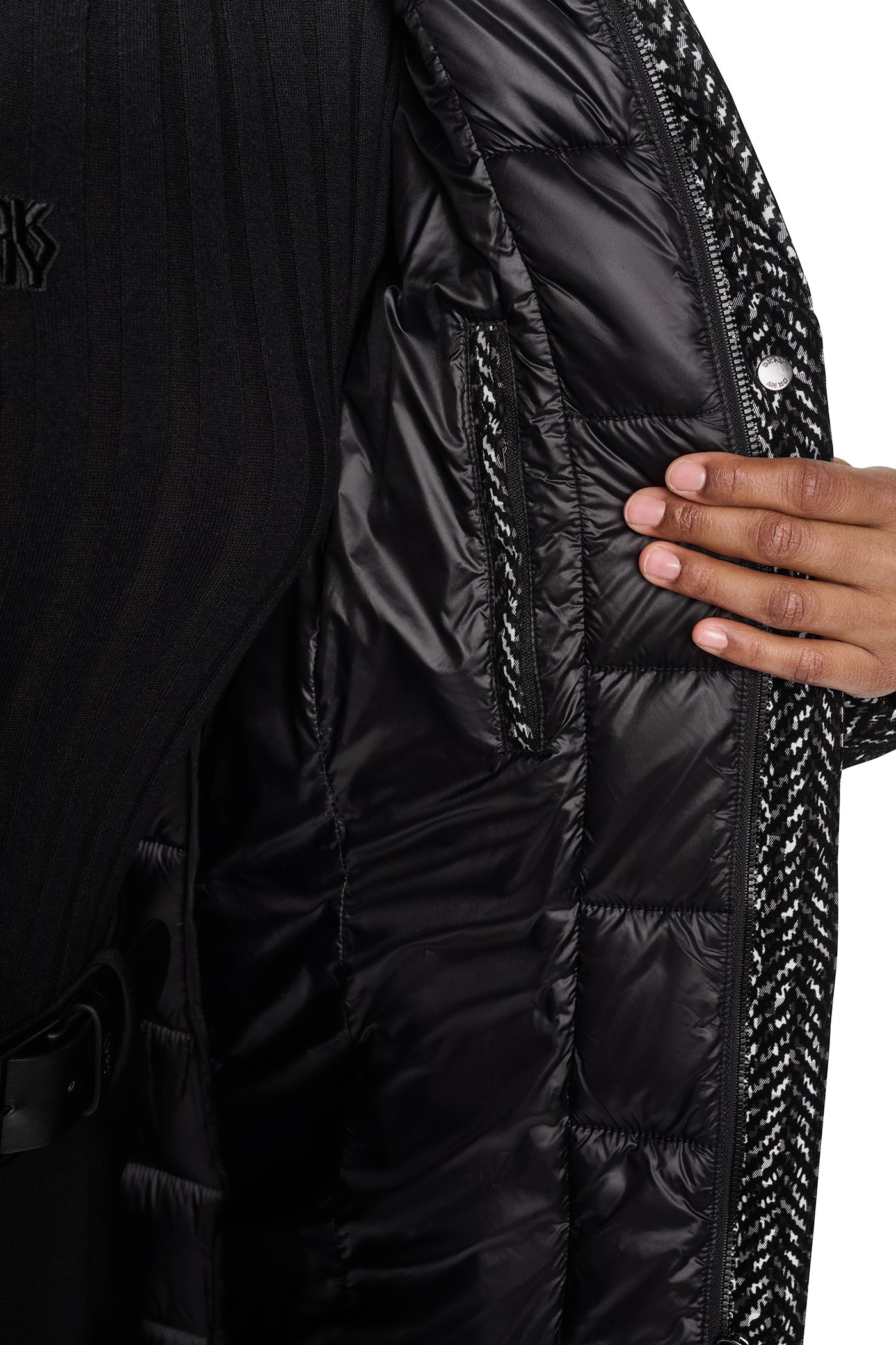 LONG HOODED PUFFER COAT VIEW 8