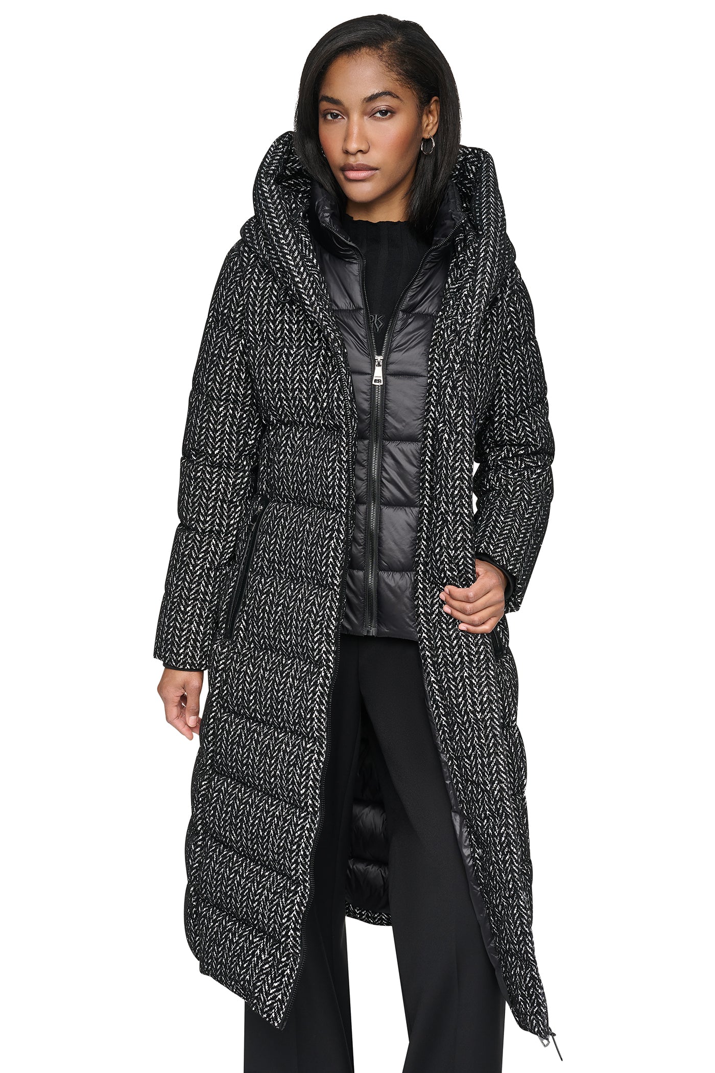 ３８【美品】DKNY ダナキャラン 最高級 シルク グレーストライプスーツ Clothing | DKNY