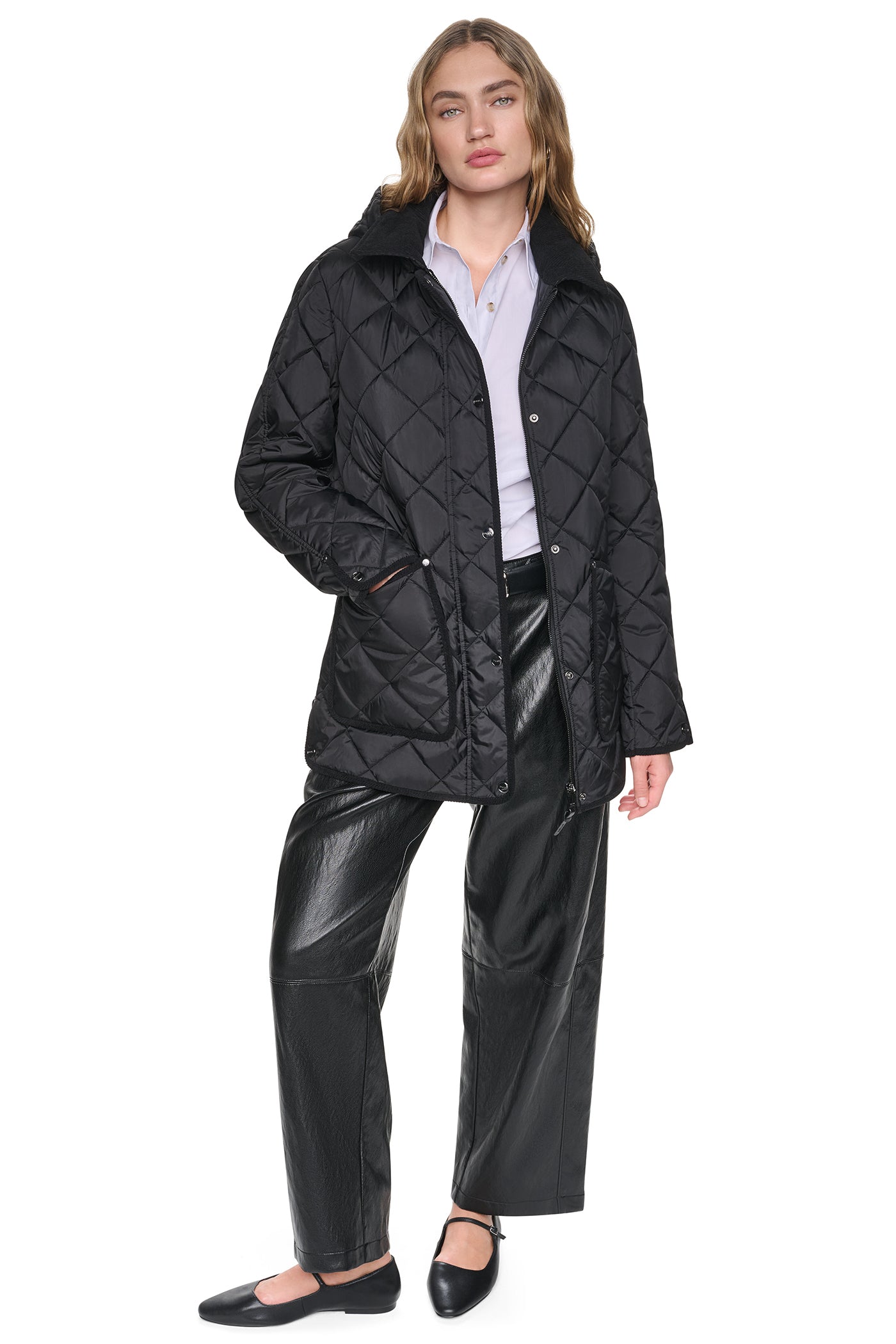 QUILTED BARN JACKET VIEW 8