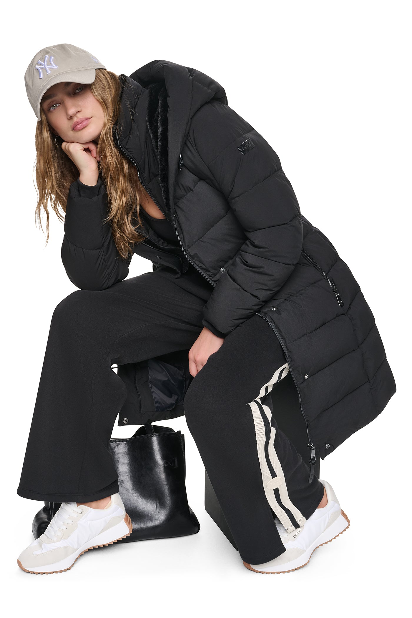 LONG BELTED LAYERED PUFFER VIEW 11