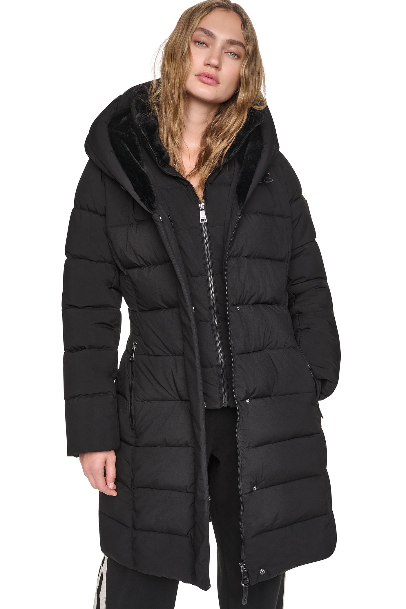 LONG BELTED LAYERED PUFFER VIEW 2