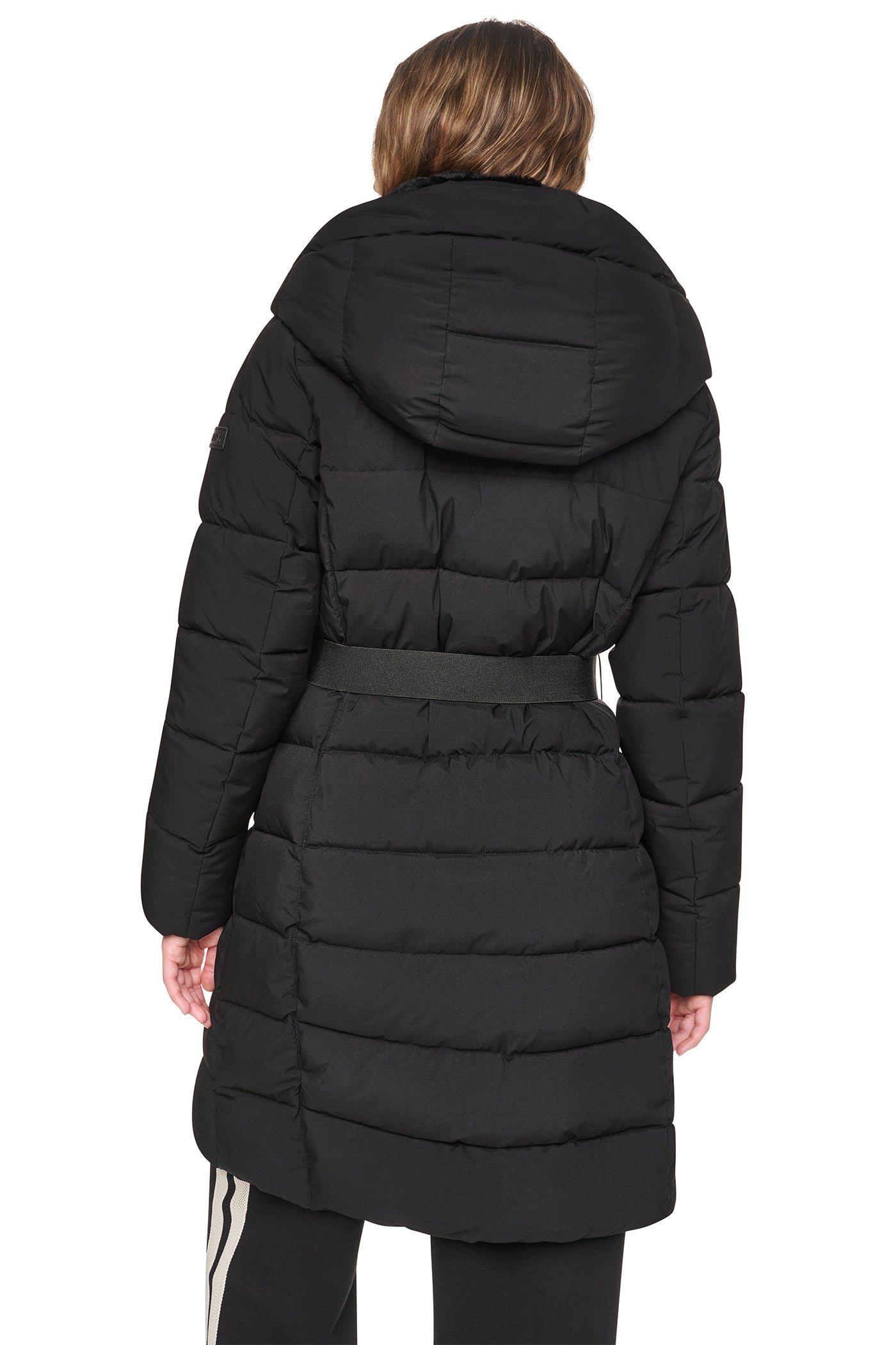 LONG BELTED LAYERED PUFFER VIEW 3