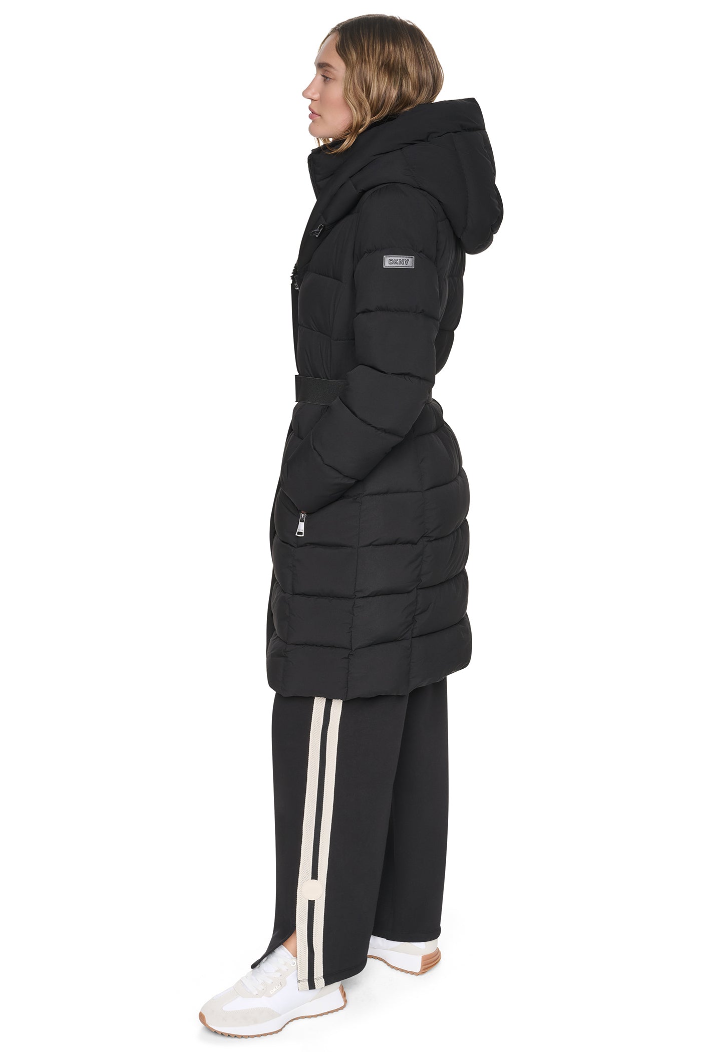 LONG BELTED LAYERED PUFFER VIEW 4