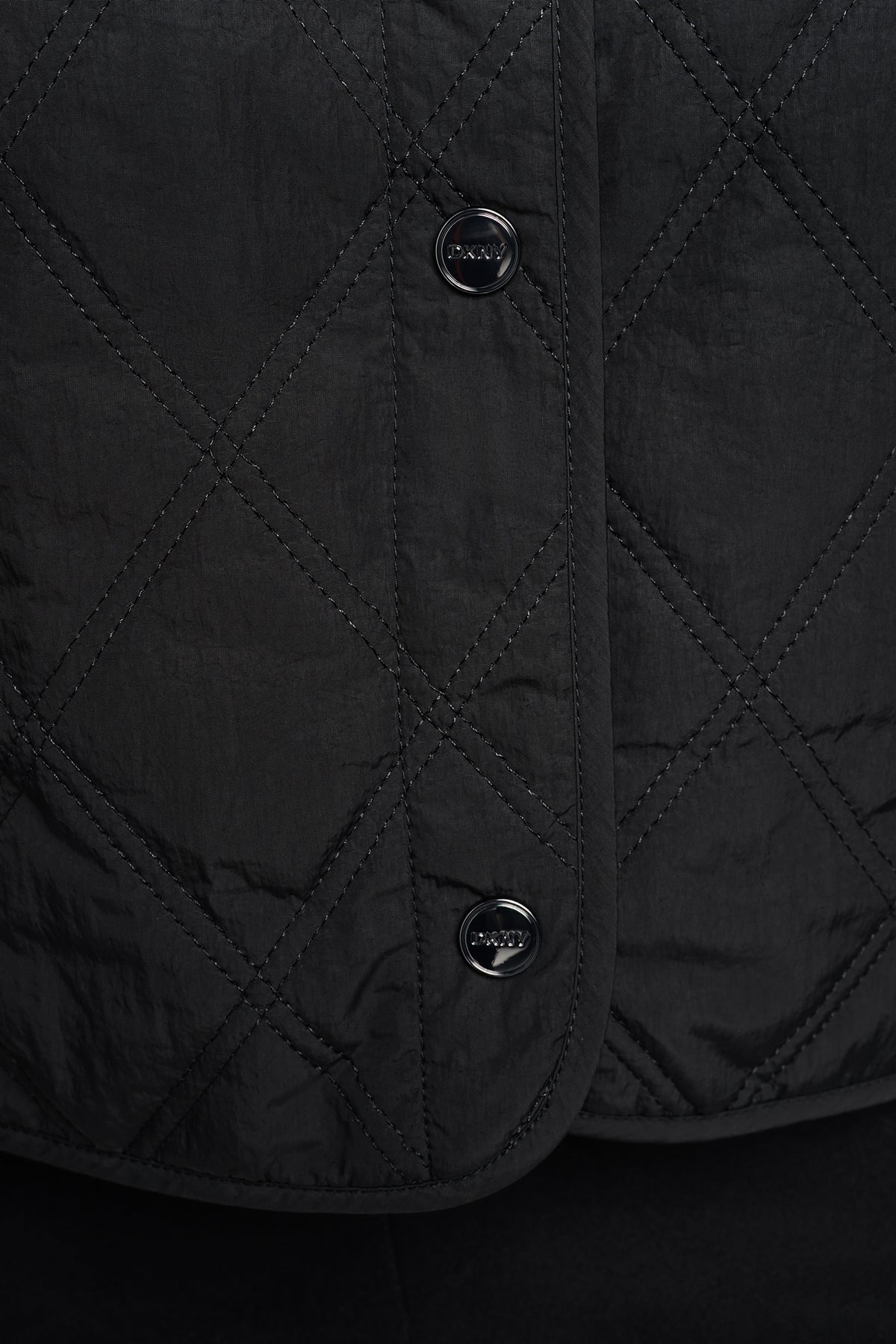 QUILTED JACKET WITH KNIT BIB VIEW 2