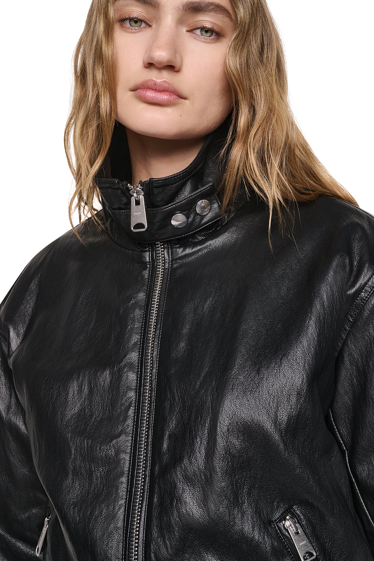 VEGAN LEATHER BOMBER View 2 | 2026 fall campaign styles