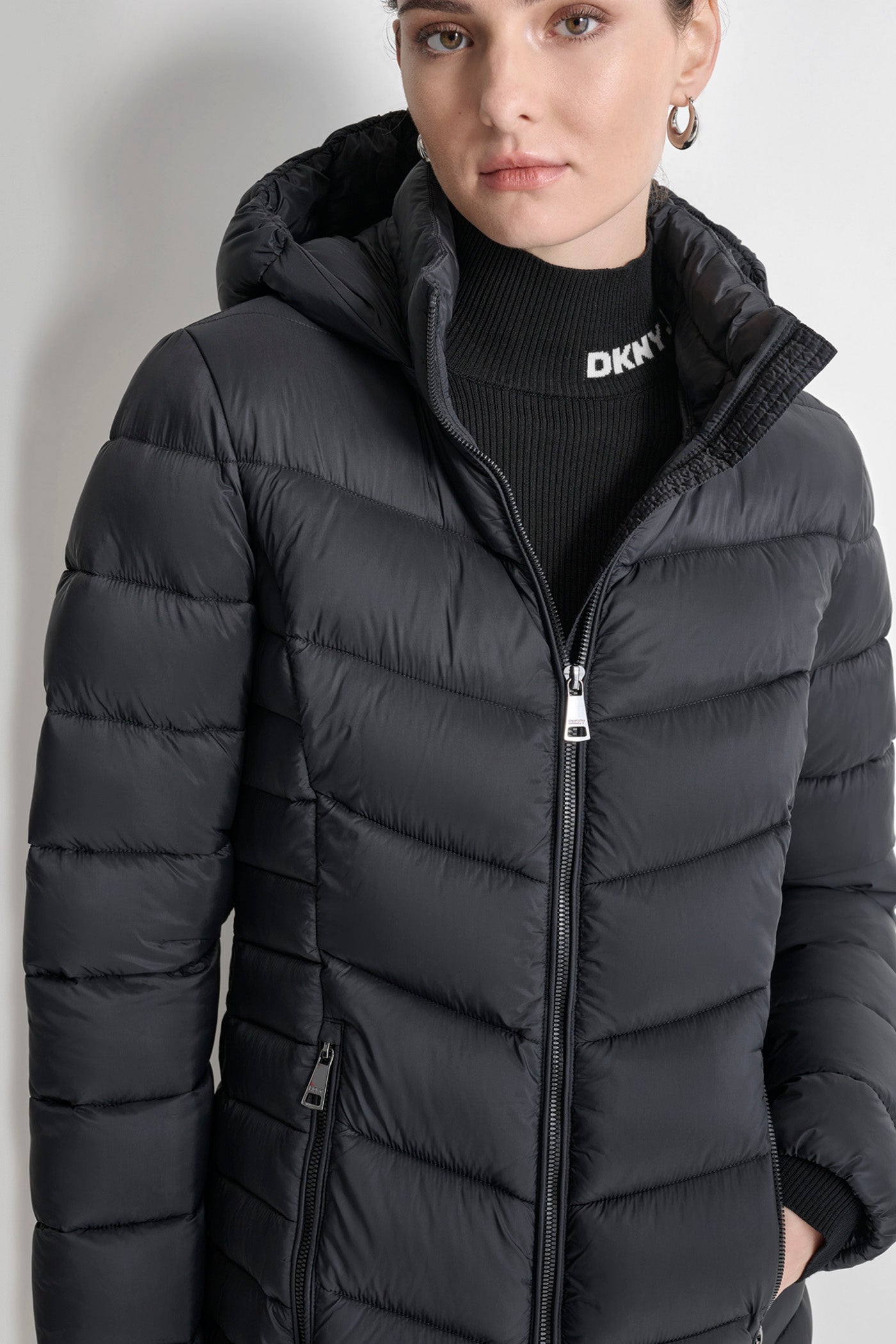 MIDI PUFFER JACKET WITH SIDE POCKETS VIEW 6 | New clothing