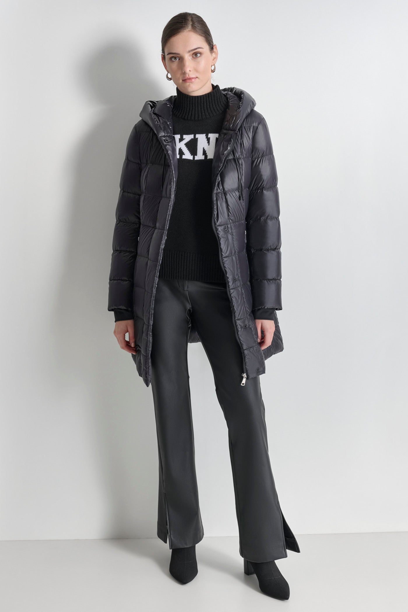 DOWN FILLED LONG PUFFER VIEW 3 | Not Clearance or Preorder