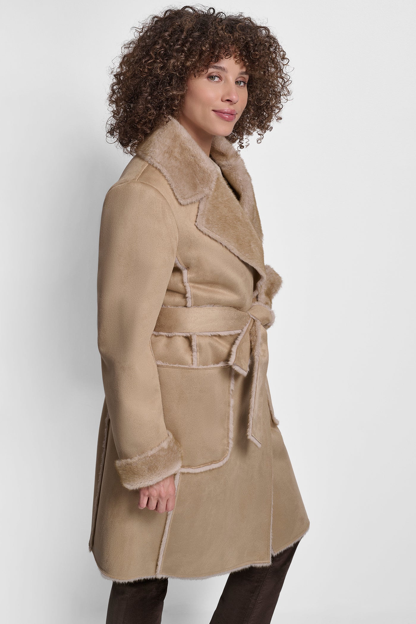 MAXI FAUX MIND BONDED SUEDE VIEW 3 | New Arrivals