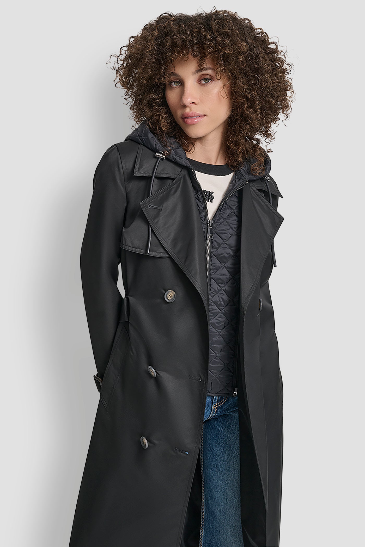 LONG TRENCH COAT VIEW 4 | DKNY Promo