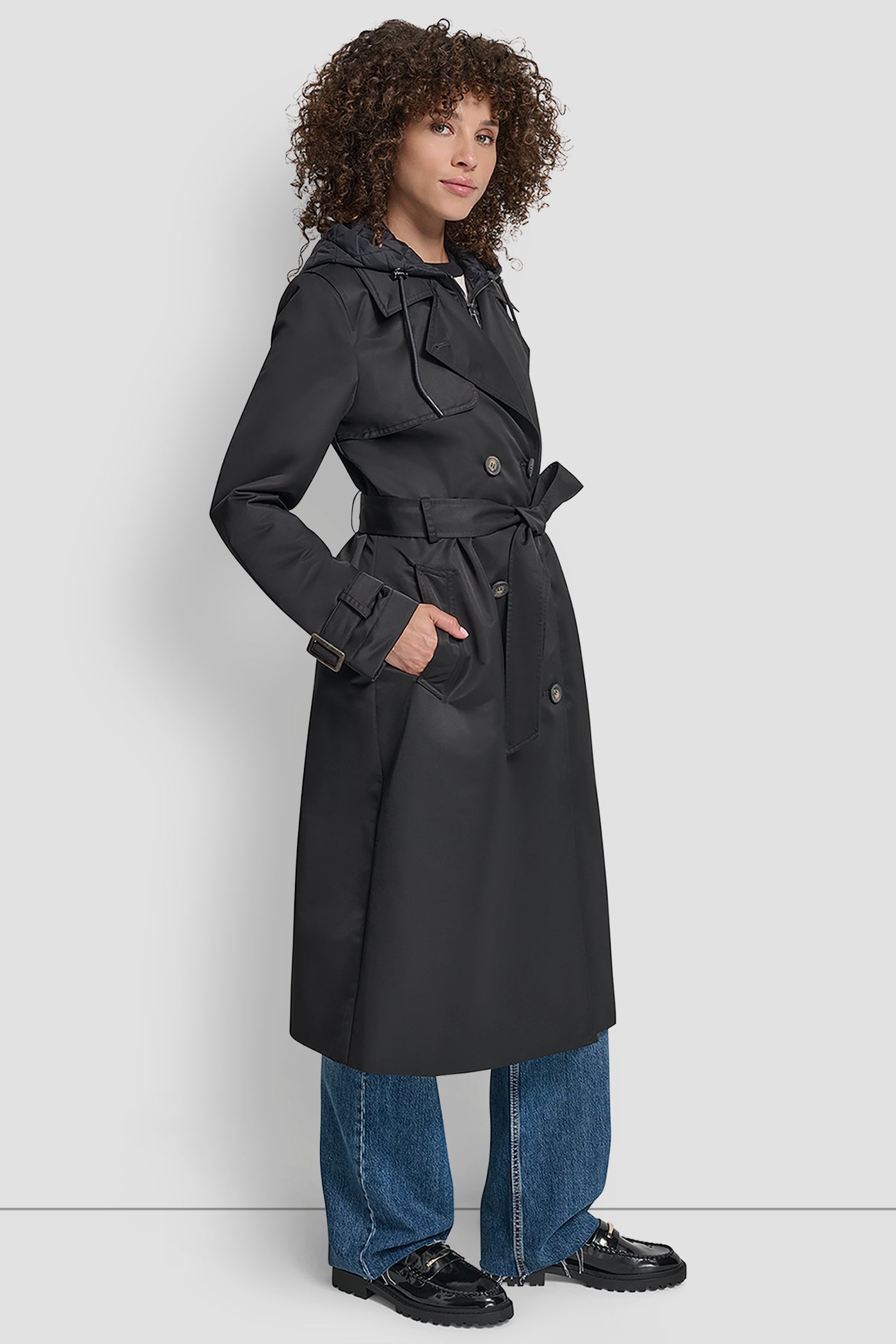 LONG TRENCH COAT VIEW 3 | DKNY Promo