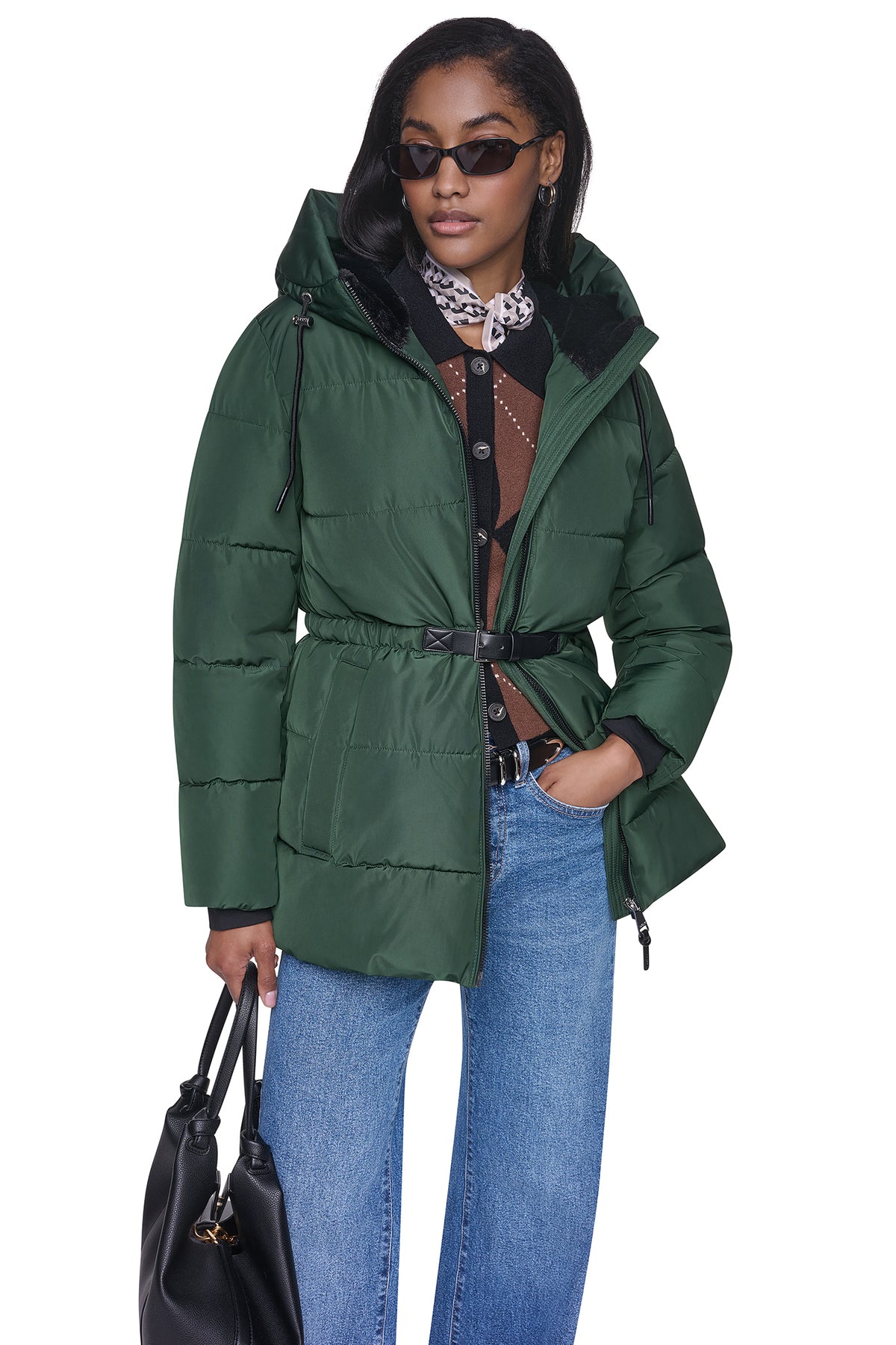 BELTED PUFFER VIEW 1