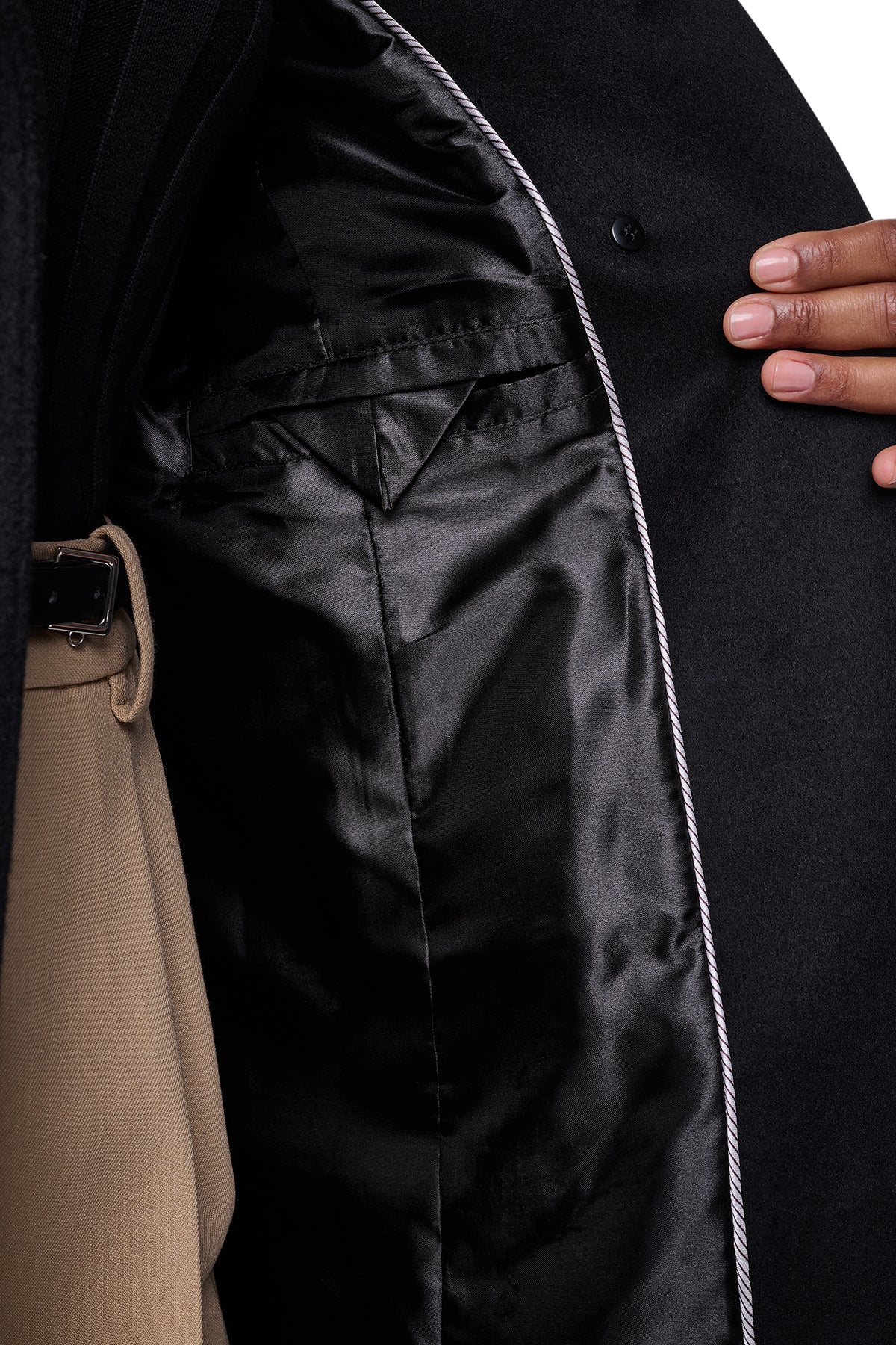 DOUBLE BREASTED WOOL-BLEND COAT VIEW 2
