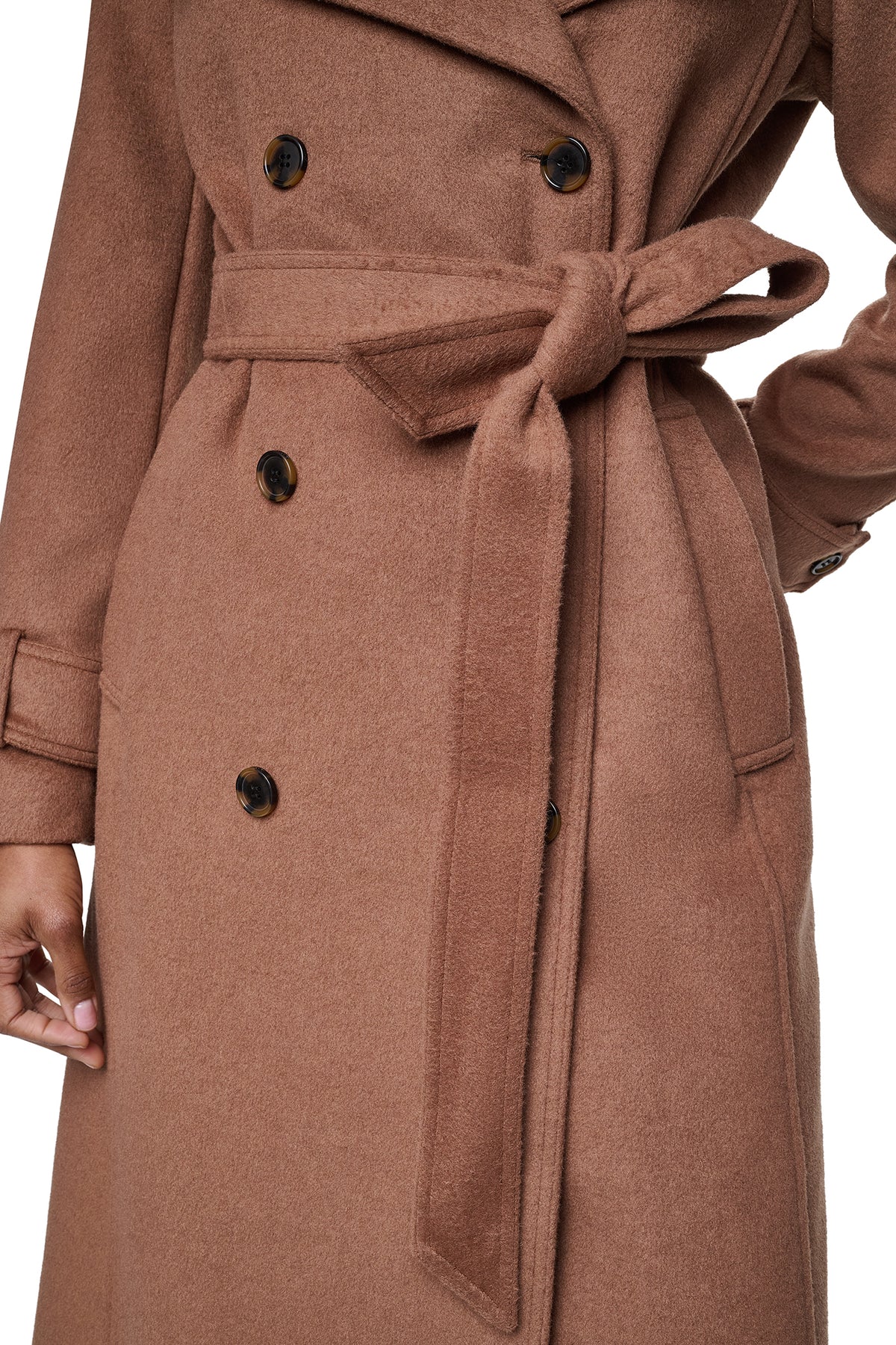 DOUBLE BREASTED WOOL-BLEND COAT VIEW 2