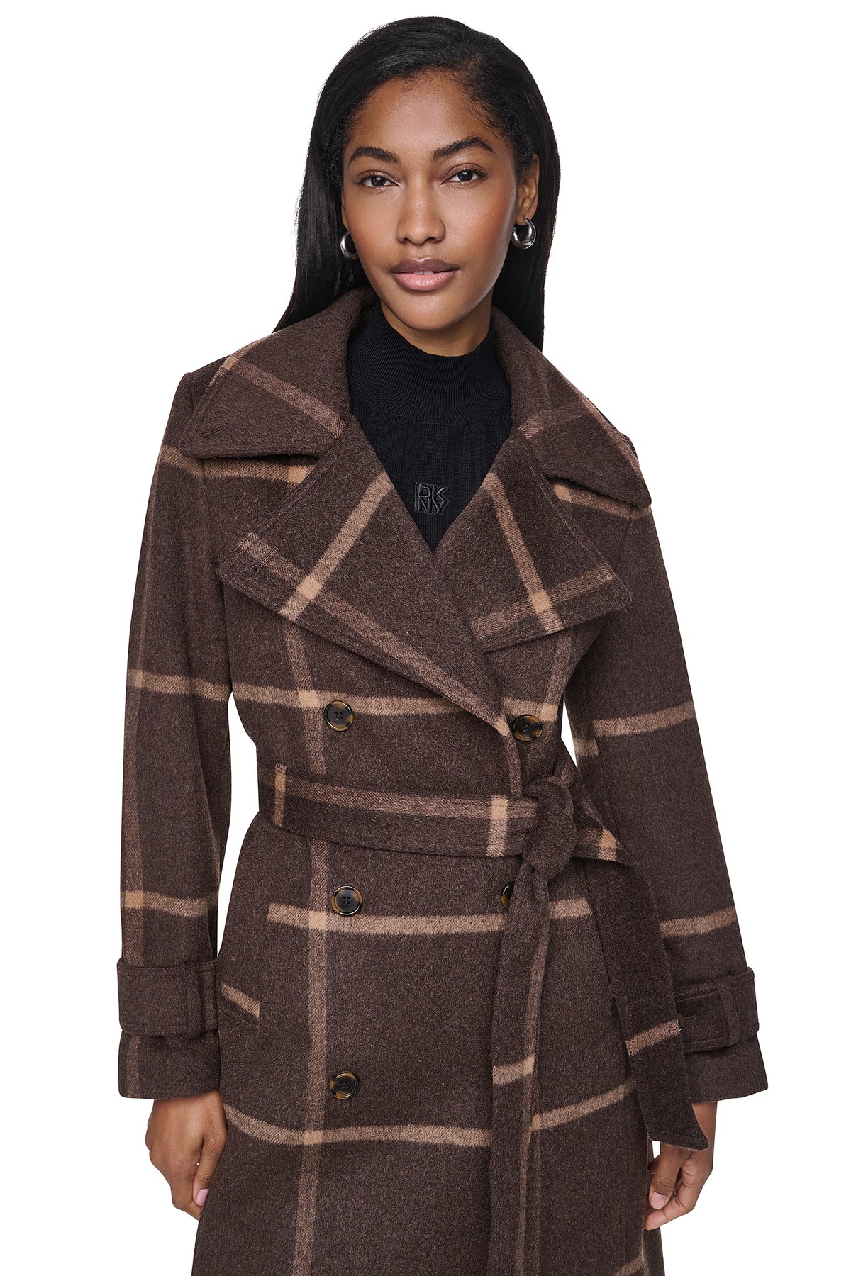 DOUBLE BREASTED WOOL-BLEND COAT VIEW 2