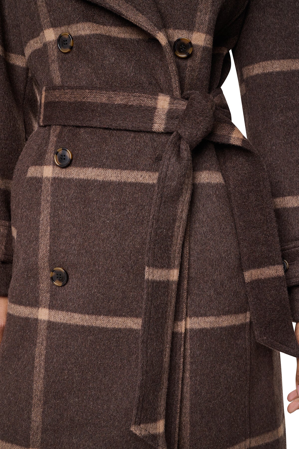 DOUBLE BREASTED WOOL-BLEND COAT VIEW 2