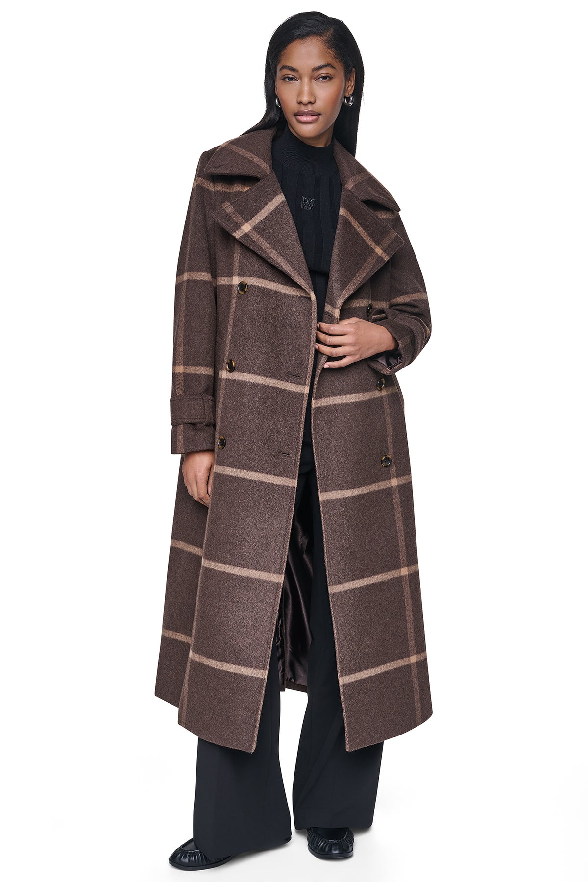 DOUBLE BREASTED WOOL-BLEND COAT View 2 | All Products