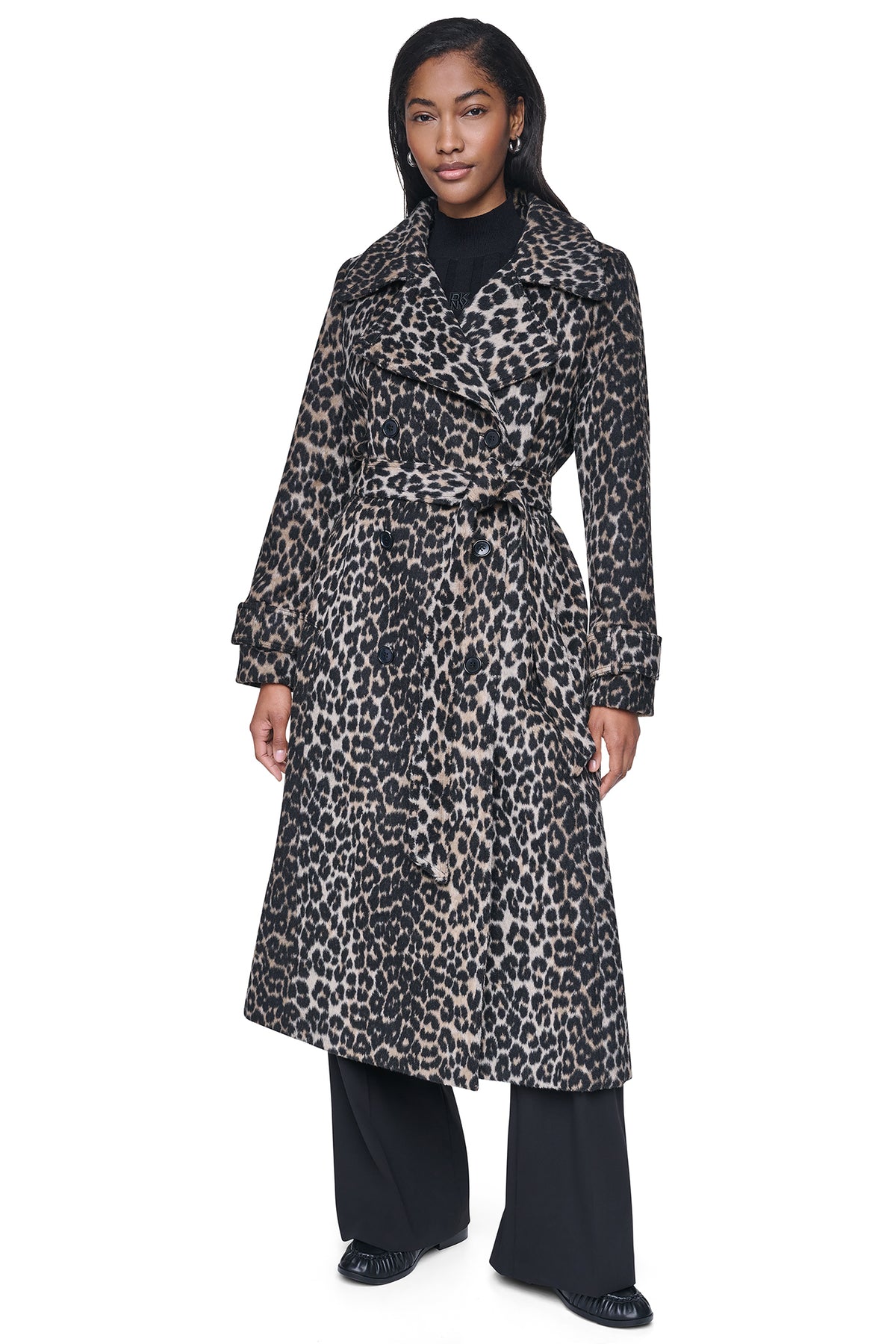 DOUBLE BREASTED WOOL-BLEND COAT VIEW 2