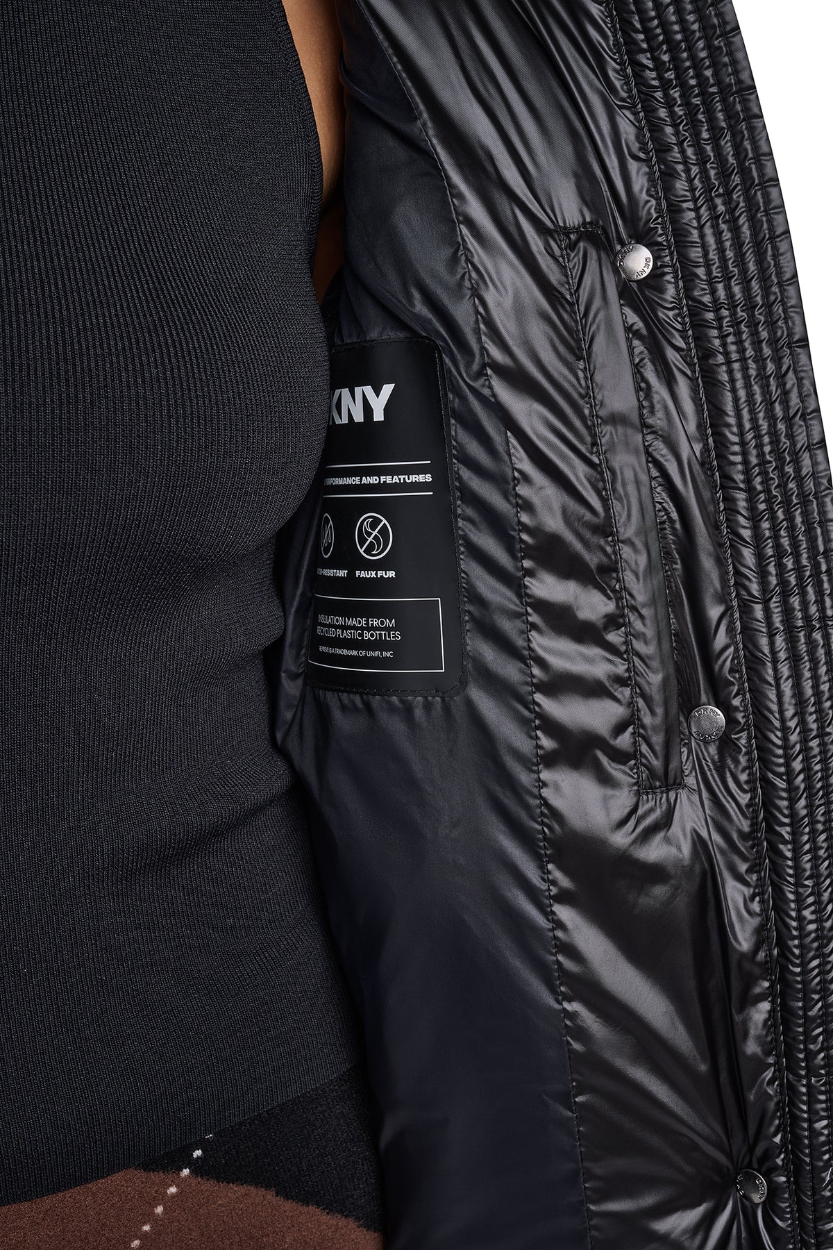 PEARALIZED MAXI PUFFER JACKET VIEW 2