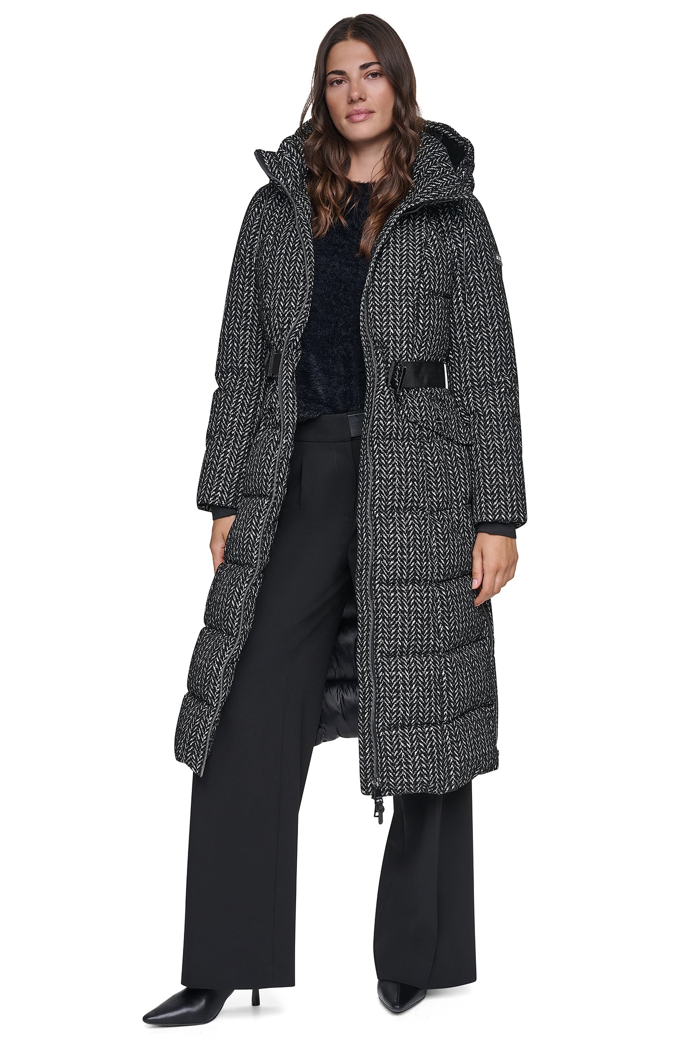 MAXI PUFFER WITH BELT VIEW 6