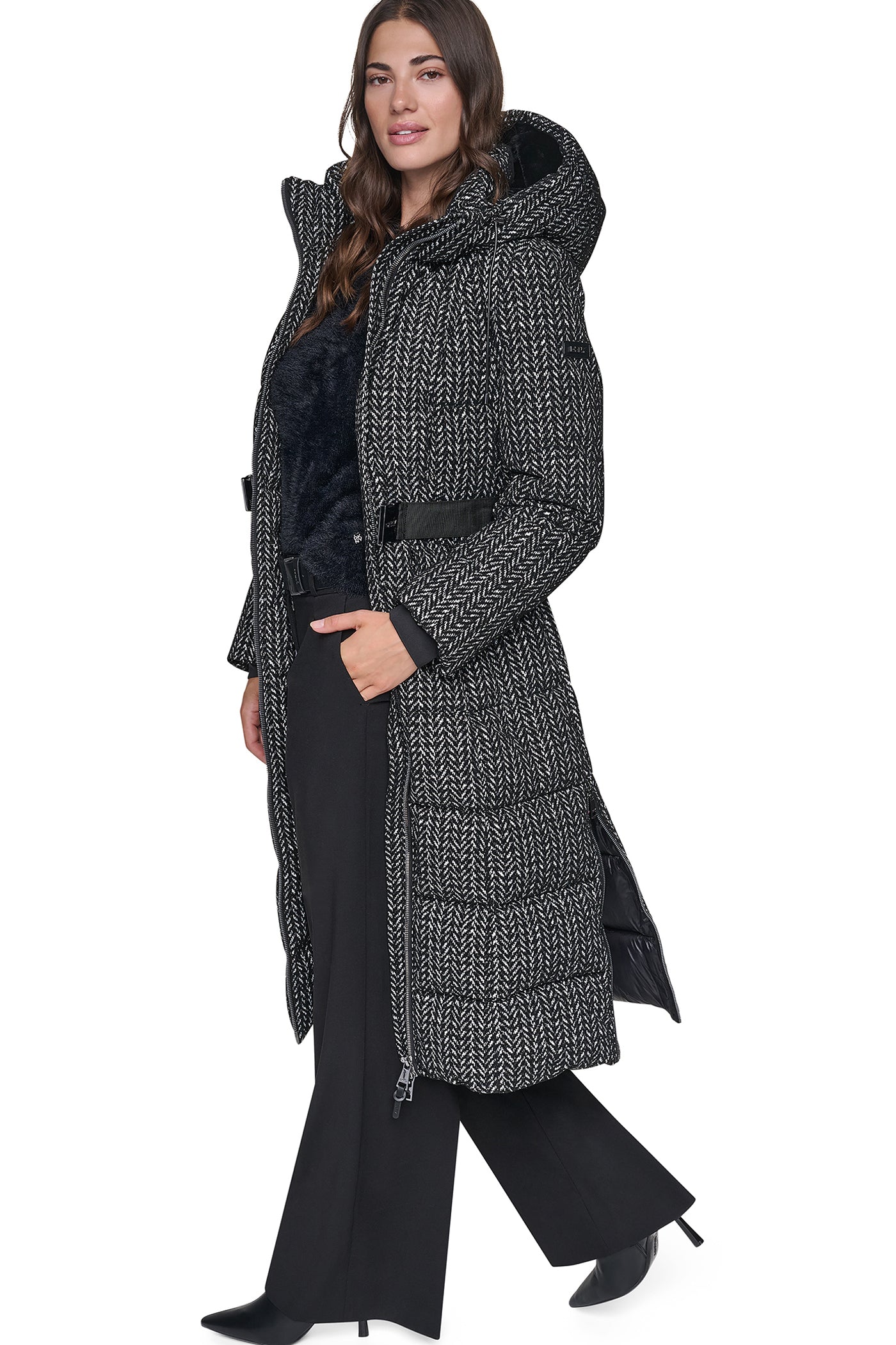 MAXI PUFFER WITH BELT VIEW 4