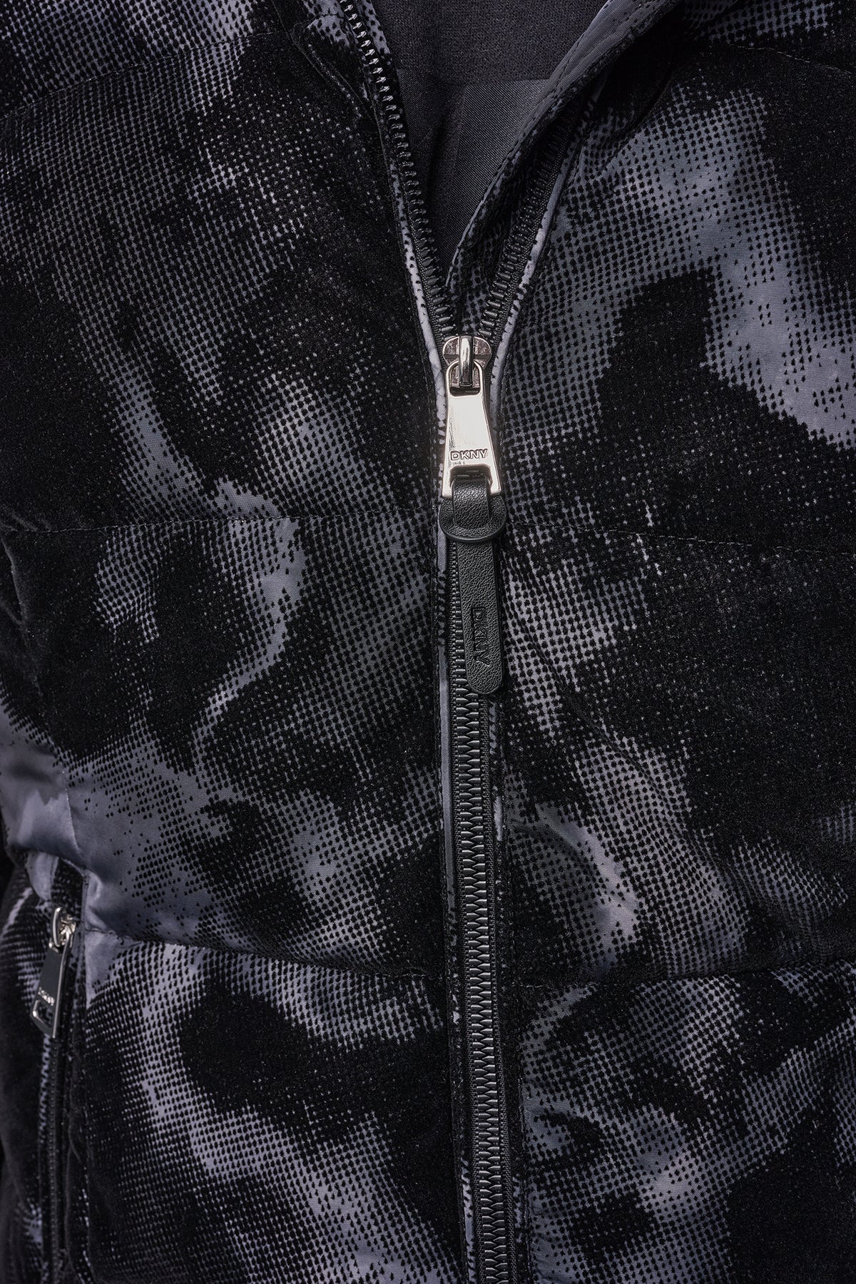 STRETCH HOODED PUFFER JACKET VIEW 2