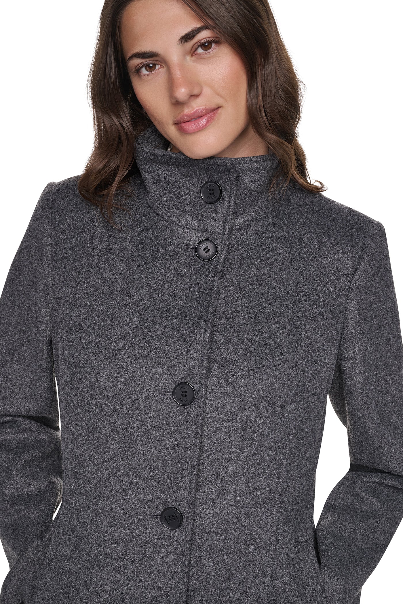 STAND COLLAR COAT VIEW 2