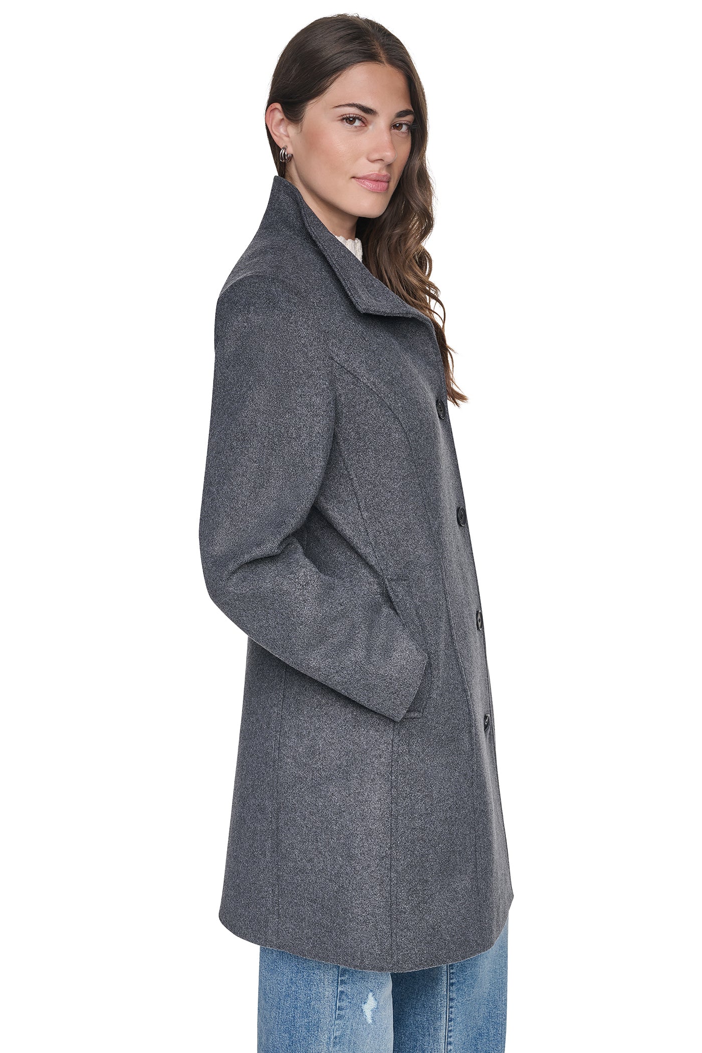 STAND COLLAR COAT VIEW 4