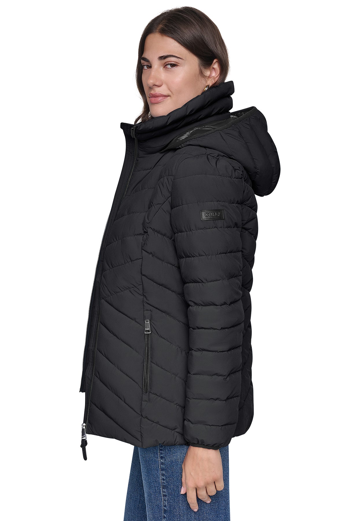 LIGHT WEIGHT PUFFER WITH BIB VIEW 2