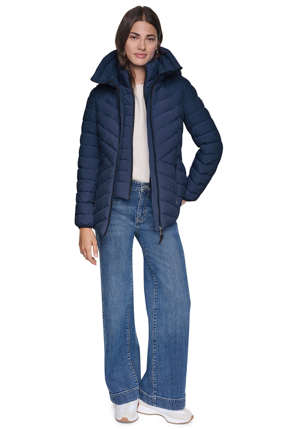 LIGHT WEIGHT PUFFER WITH BIB VIEW 2