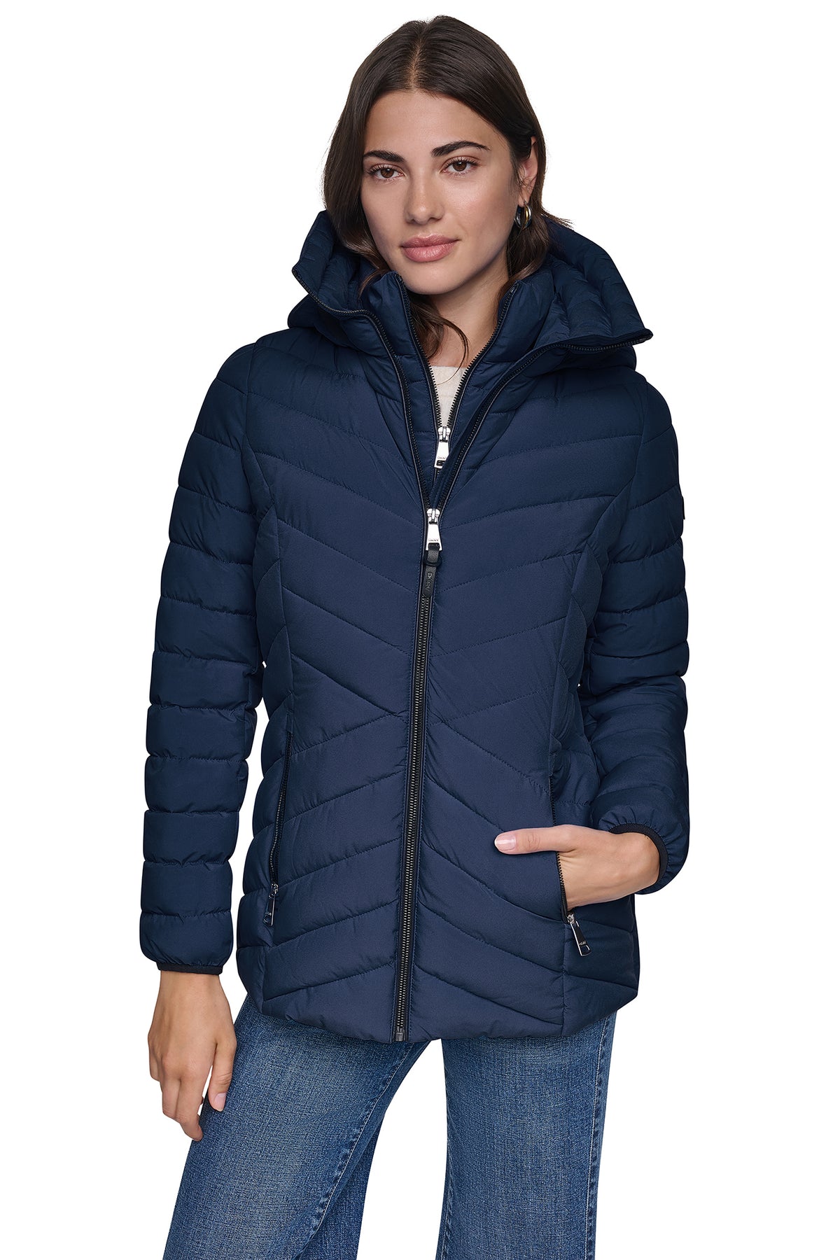 LIGHT WEIGHT PUFFER WITH BIB VIEW 2