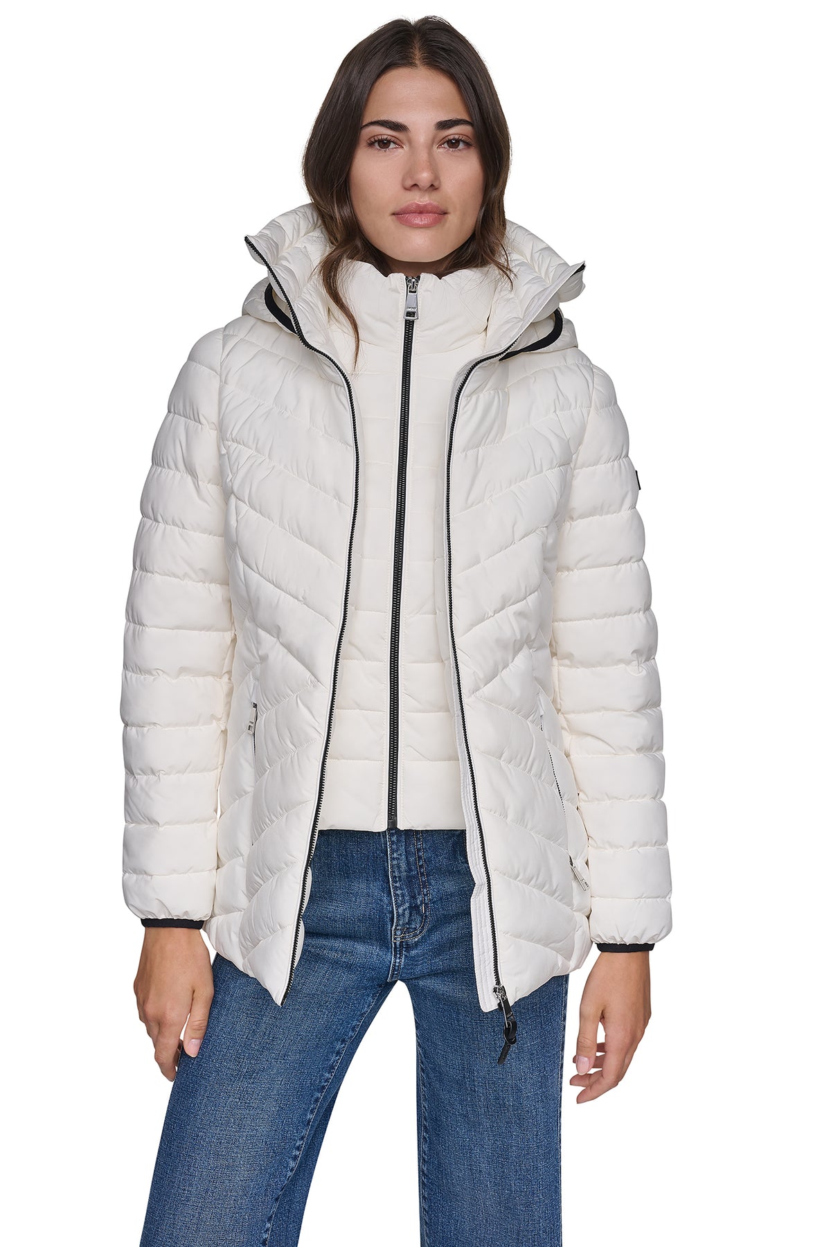 LIGHT WEIGHT PUFFER WITH BIB VIEW 2