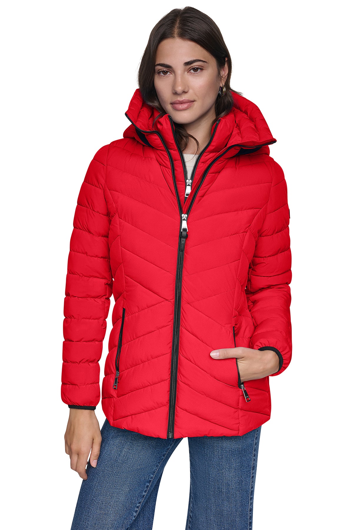 LIGHT WEIGHT PUFFER WITH BIB VIEW 2