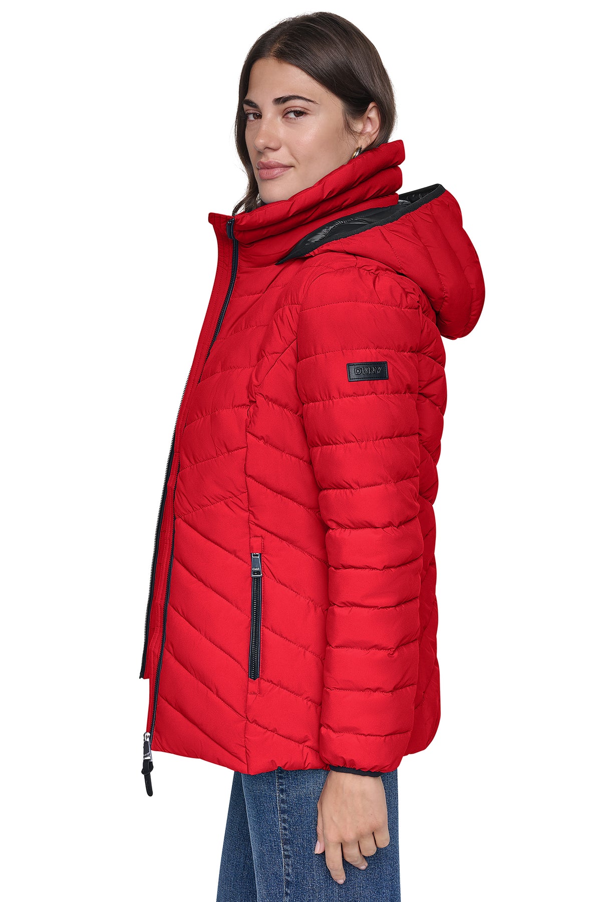 LIGHT WEIGHT PUFFER WITH BIB VIEW 2