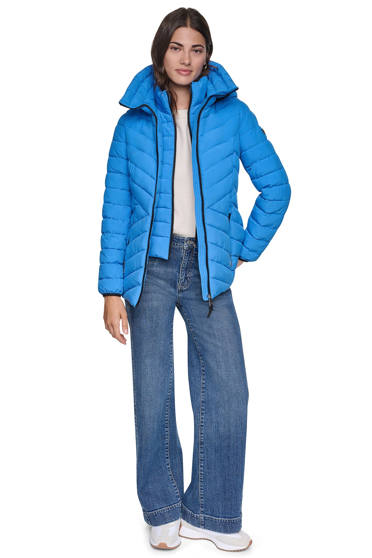 LIGHT WEIGHT PUFFER WITH BIB VIEW 2