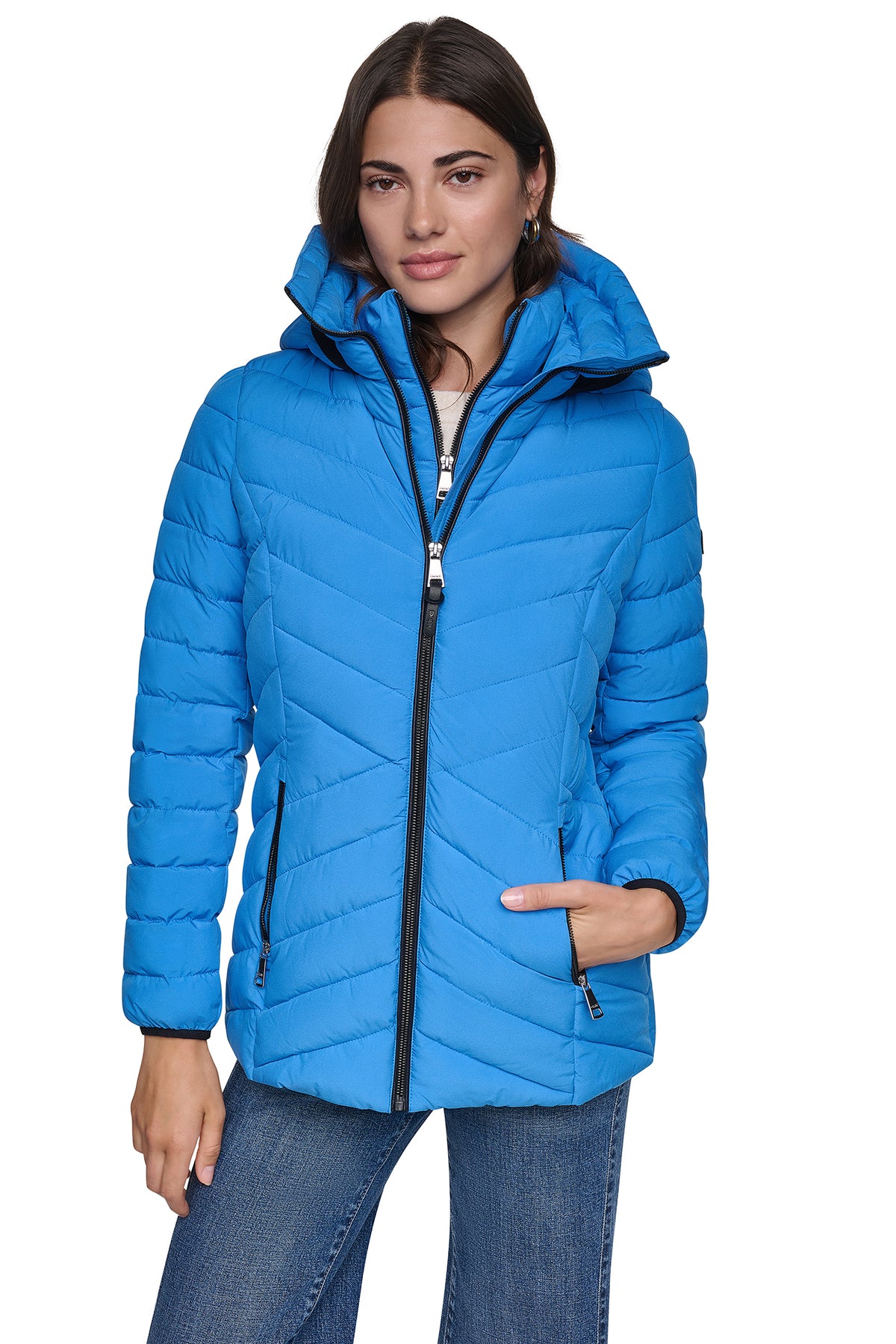 LIGHT WEIGHT PUFFER WITH BIB VIEW 2