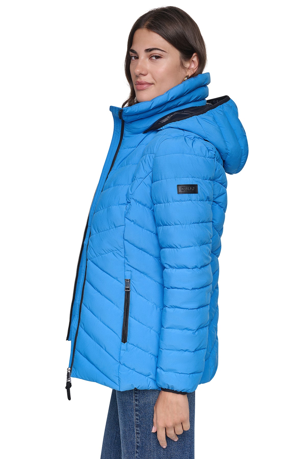 LIGHT WEIGHT PUFFER WITH BIB VIEW 2