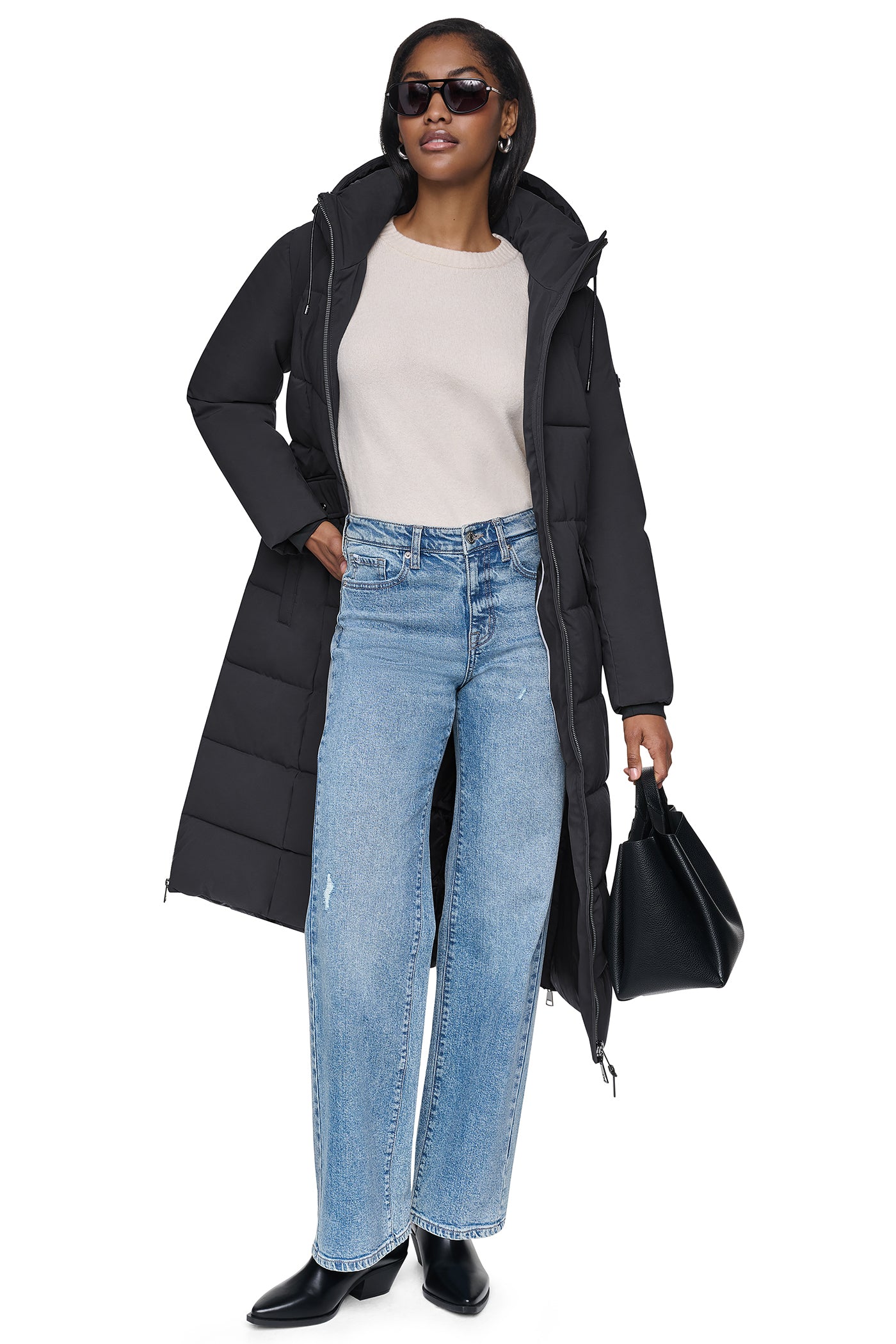 MAXI PUFFER WITH BELT VIEW 9